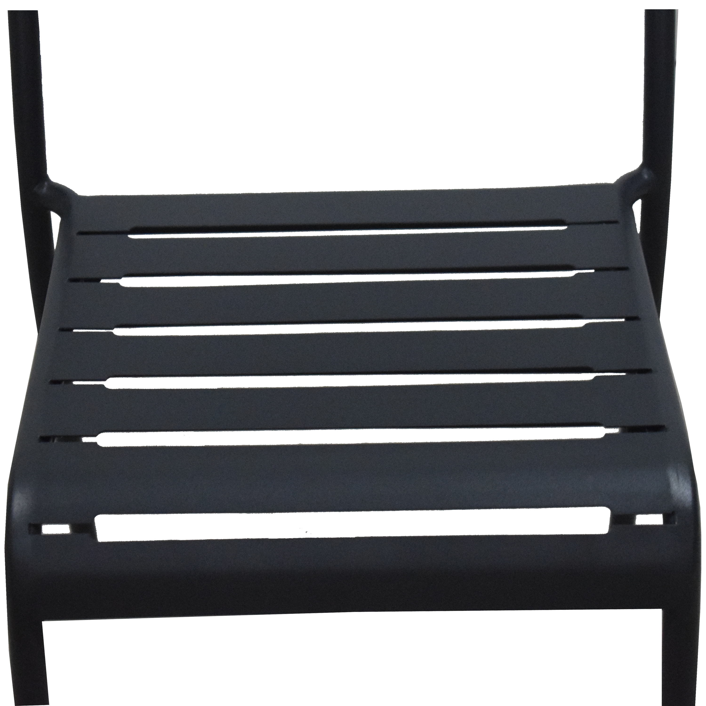 Sedia da giardino in acciaio antracite Cafe, seduta in acciaio grigio - 16