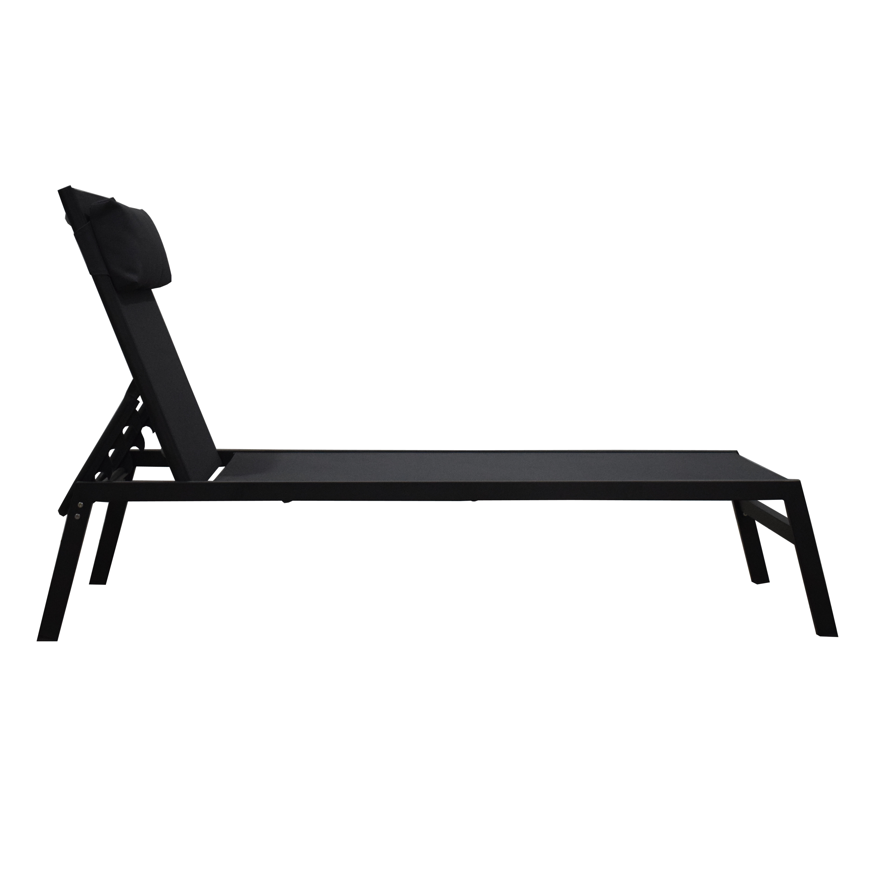 Espreguiçadeira de metal  antracite Naterial Riba - 16