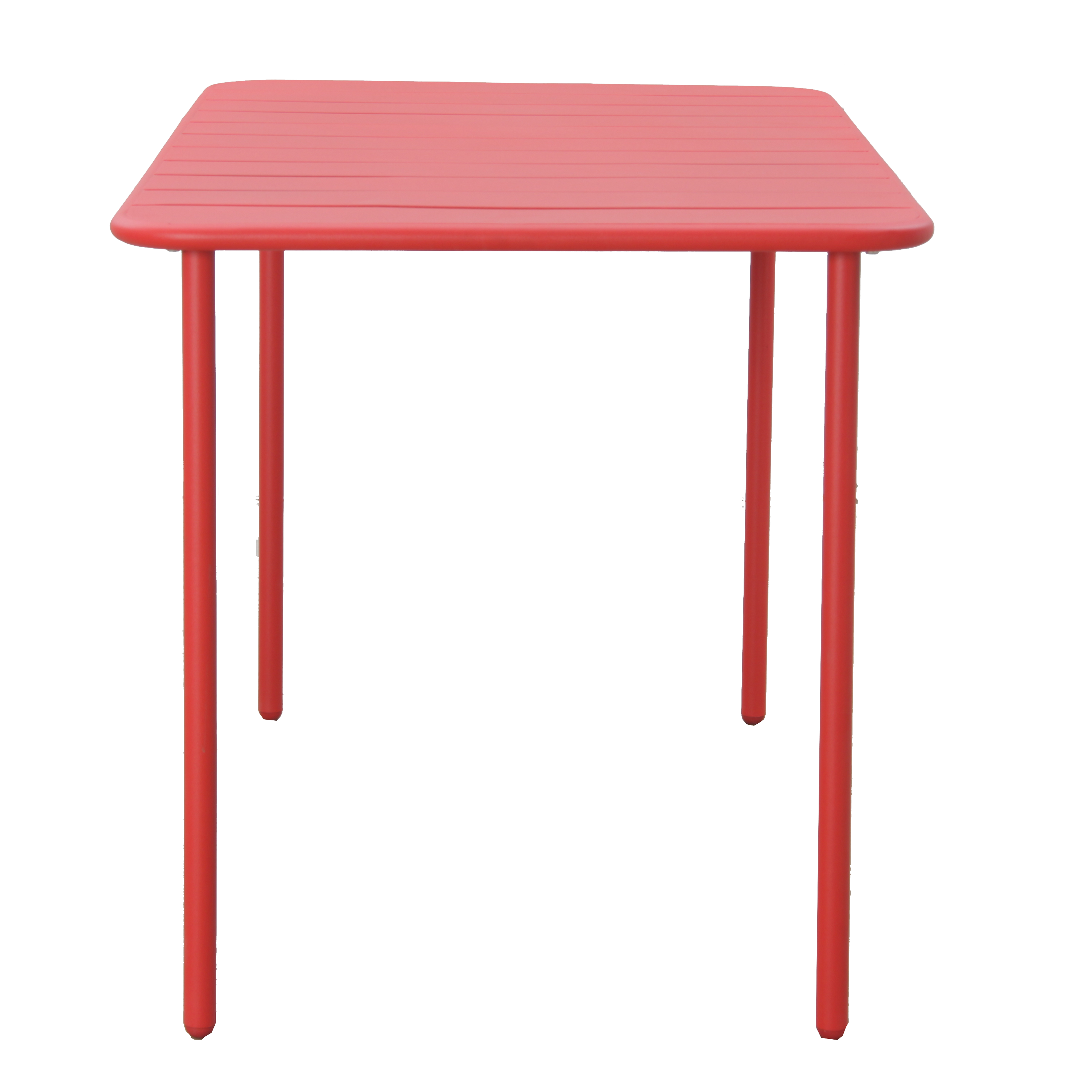 Mesa de balcón de metal NATERIAL Café rojo 72x120x70 cm - 3