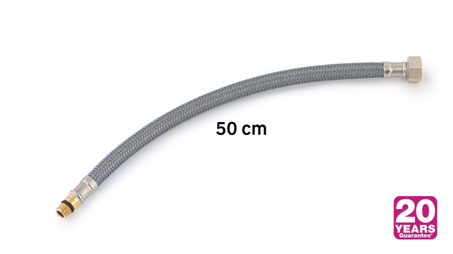 Bicha EQUATION e2 pet/pex f3/8 - m8 l14 dn6 50cm - 2