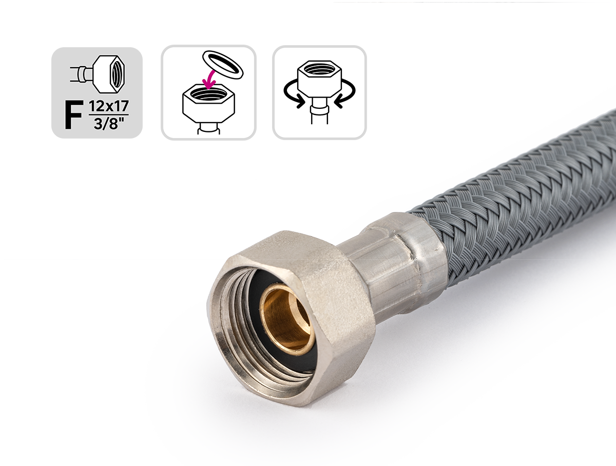 Flexible femelle/femelle 12x17 15x21 (3/8