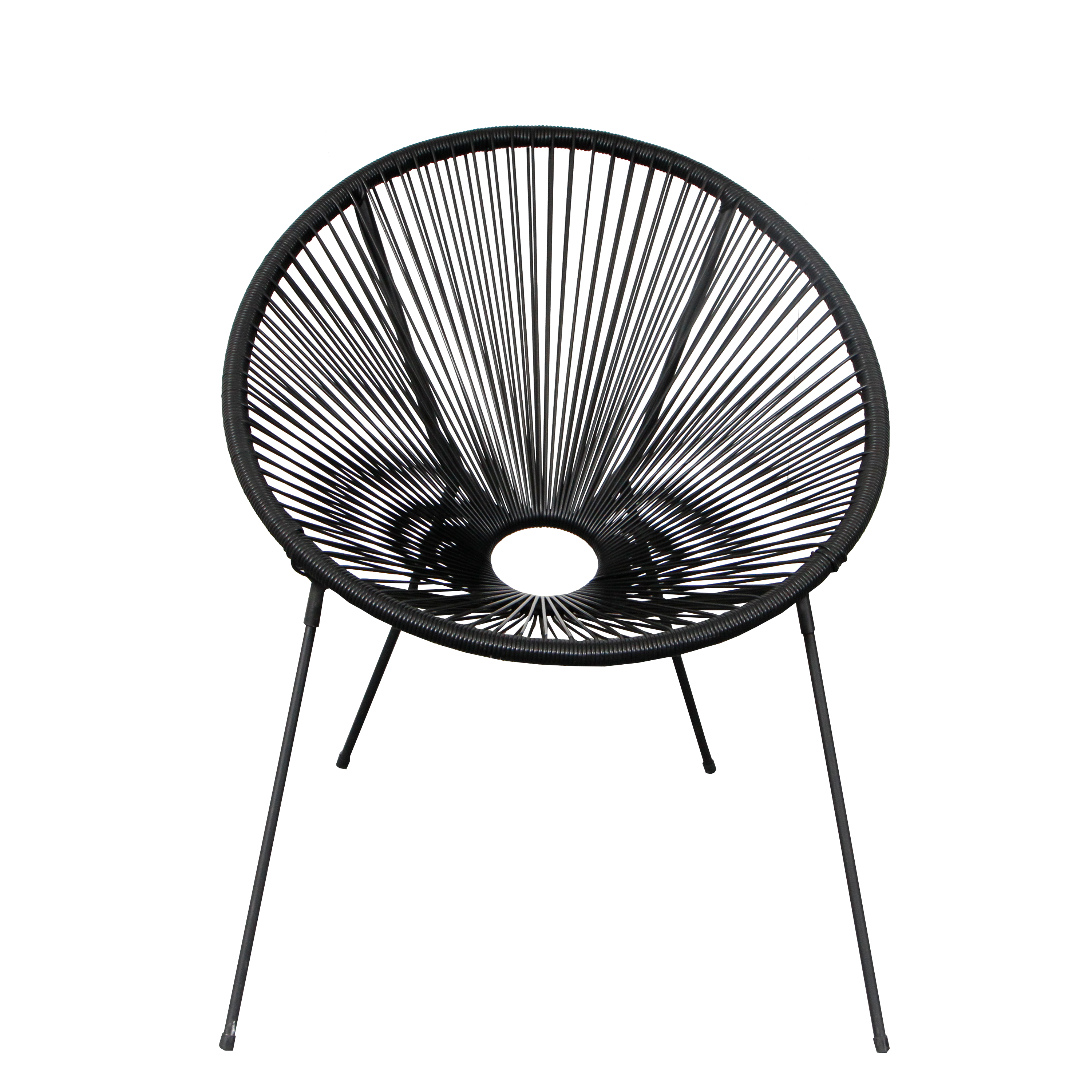 Krzesło ogrodowe Acapulco czarne - 2