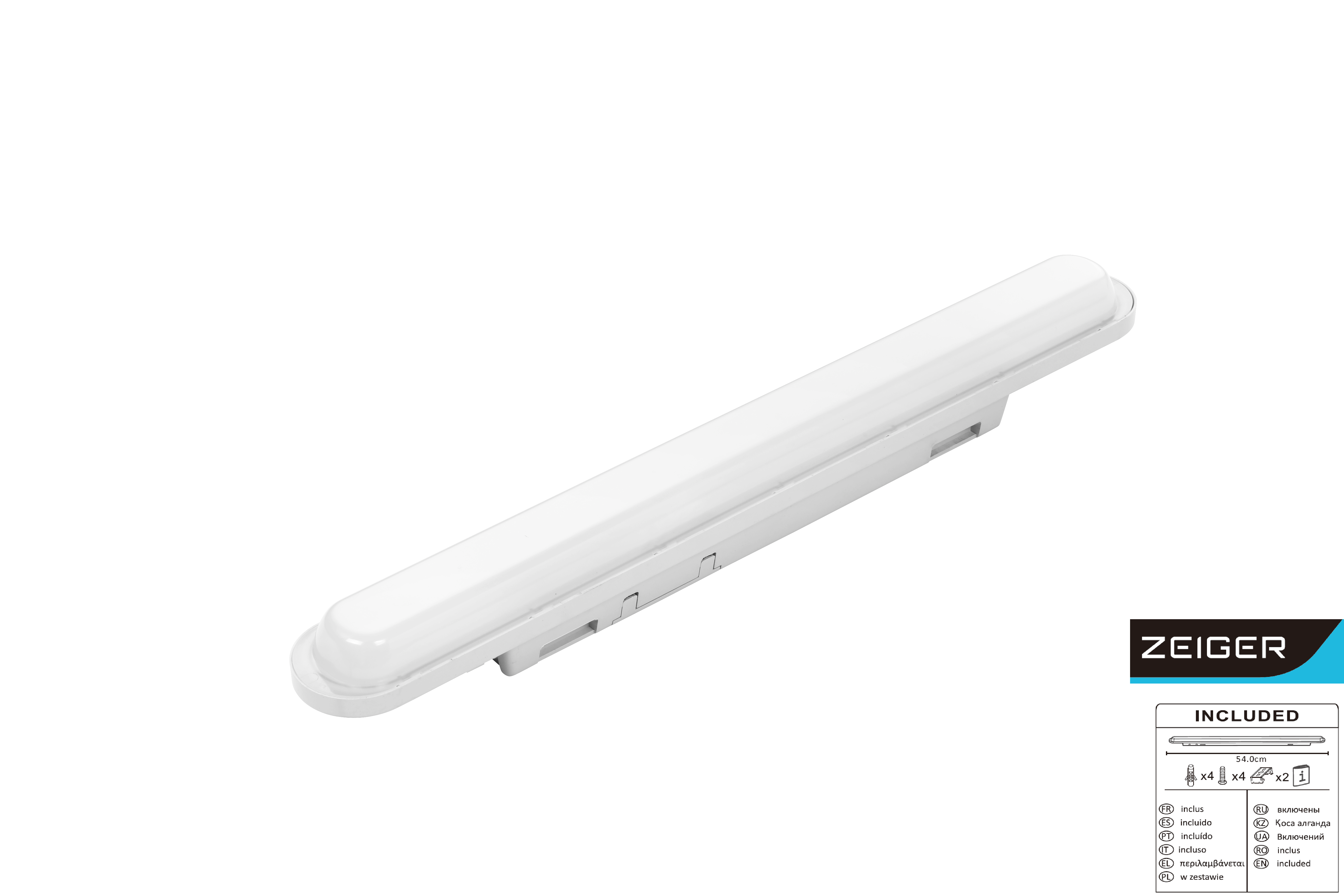 PANTALLA ESTANCA LED 10W 54CM LUZ NEUTRA - 2