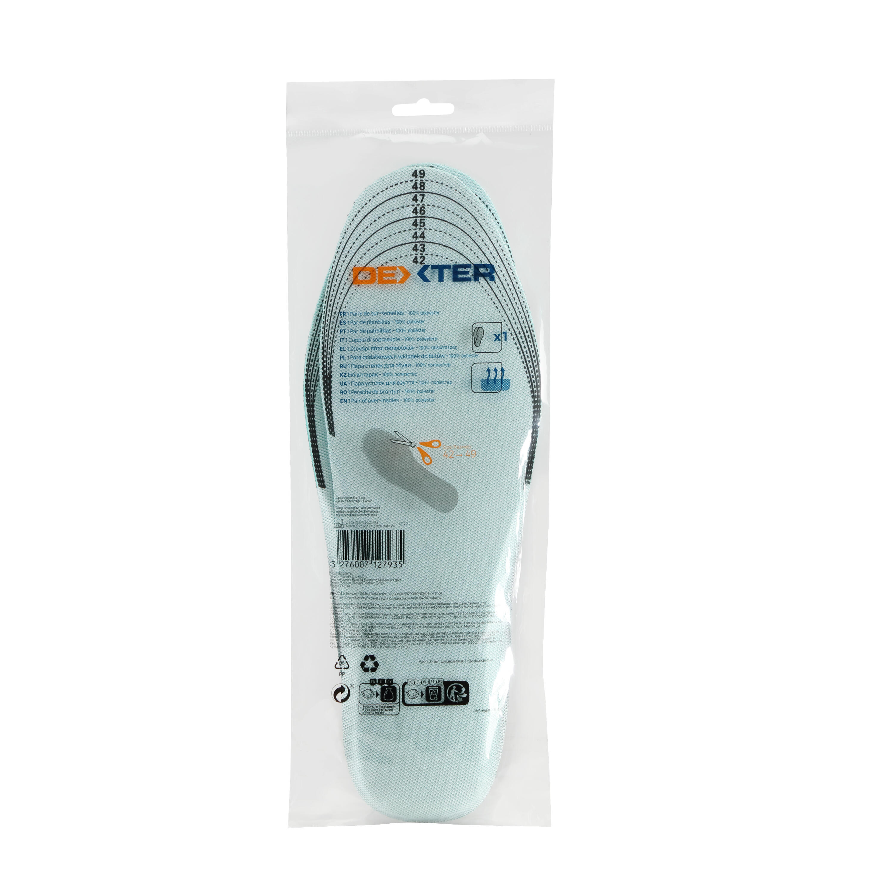 Palmilhas tamanho 42-49 branco Dexter - 5