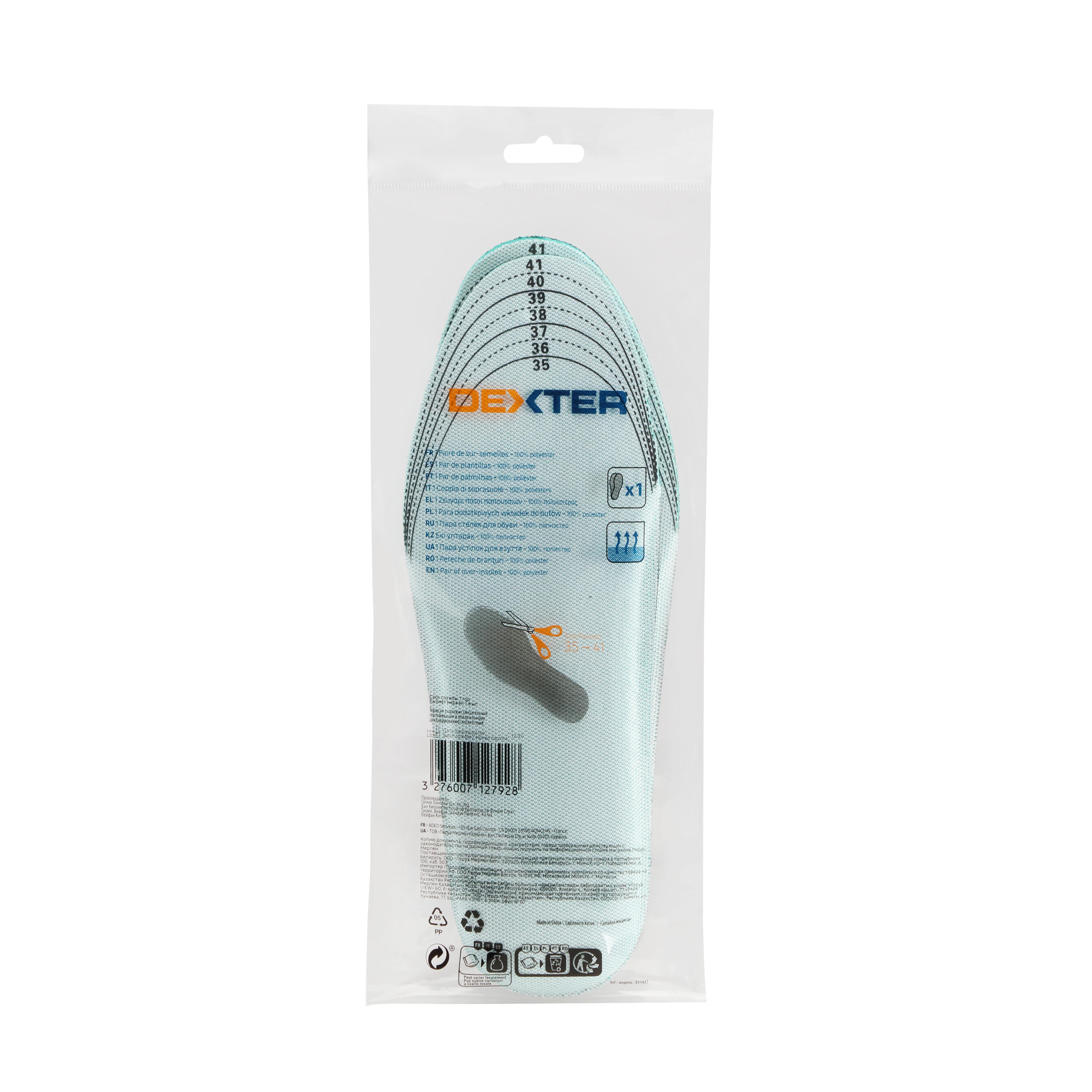 Palmilhas tamanho 35-41 branco Dexter - 5