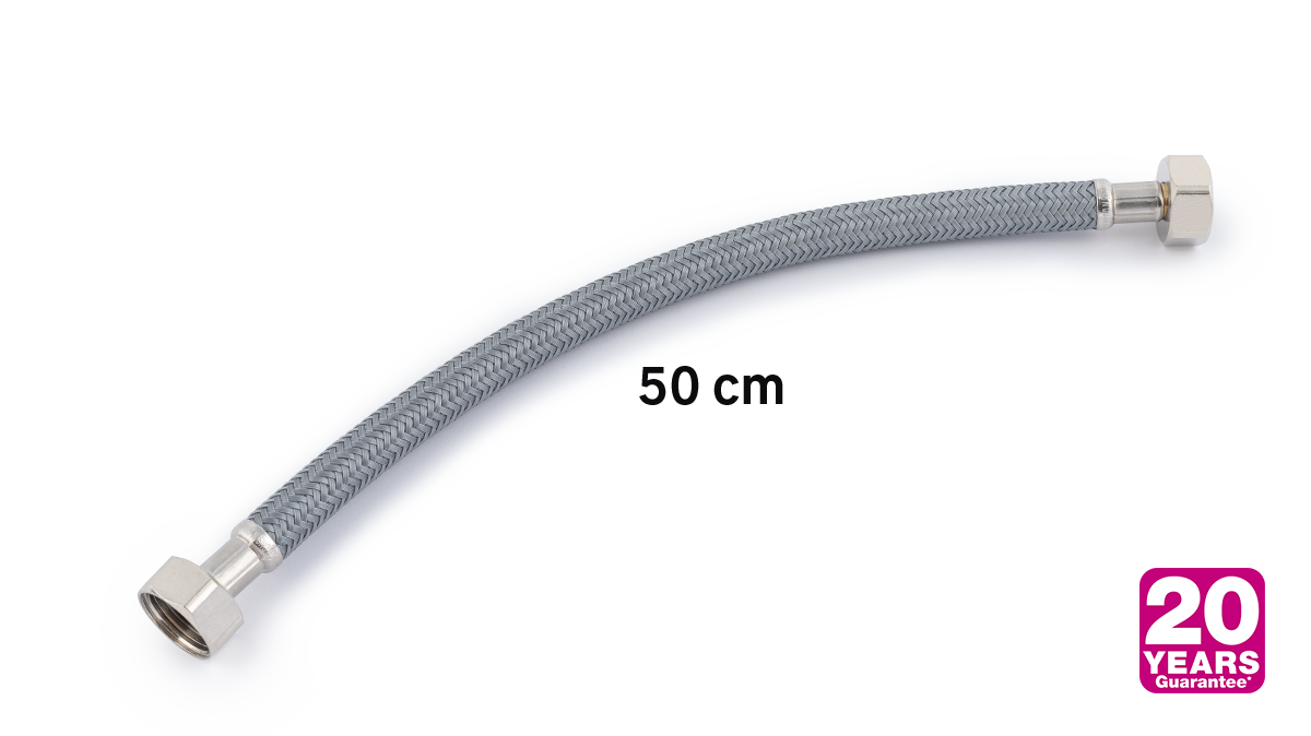 Flexible Sanitaire Inox Intér.19mm - Femelle 3/4" / Femelle 3/4