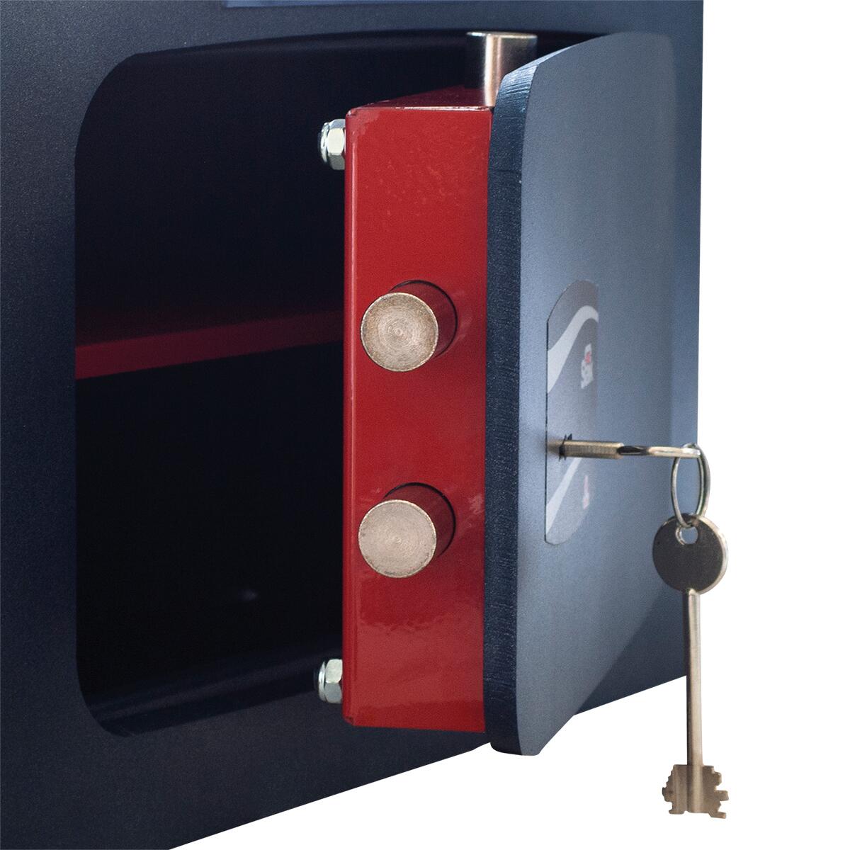 Cassaforte a chiave STARK 1204P a incasso L 42 x H 28 x P 24 cm - 5