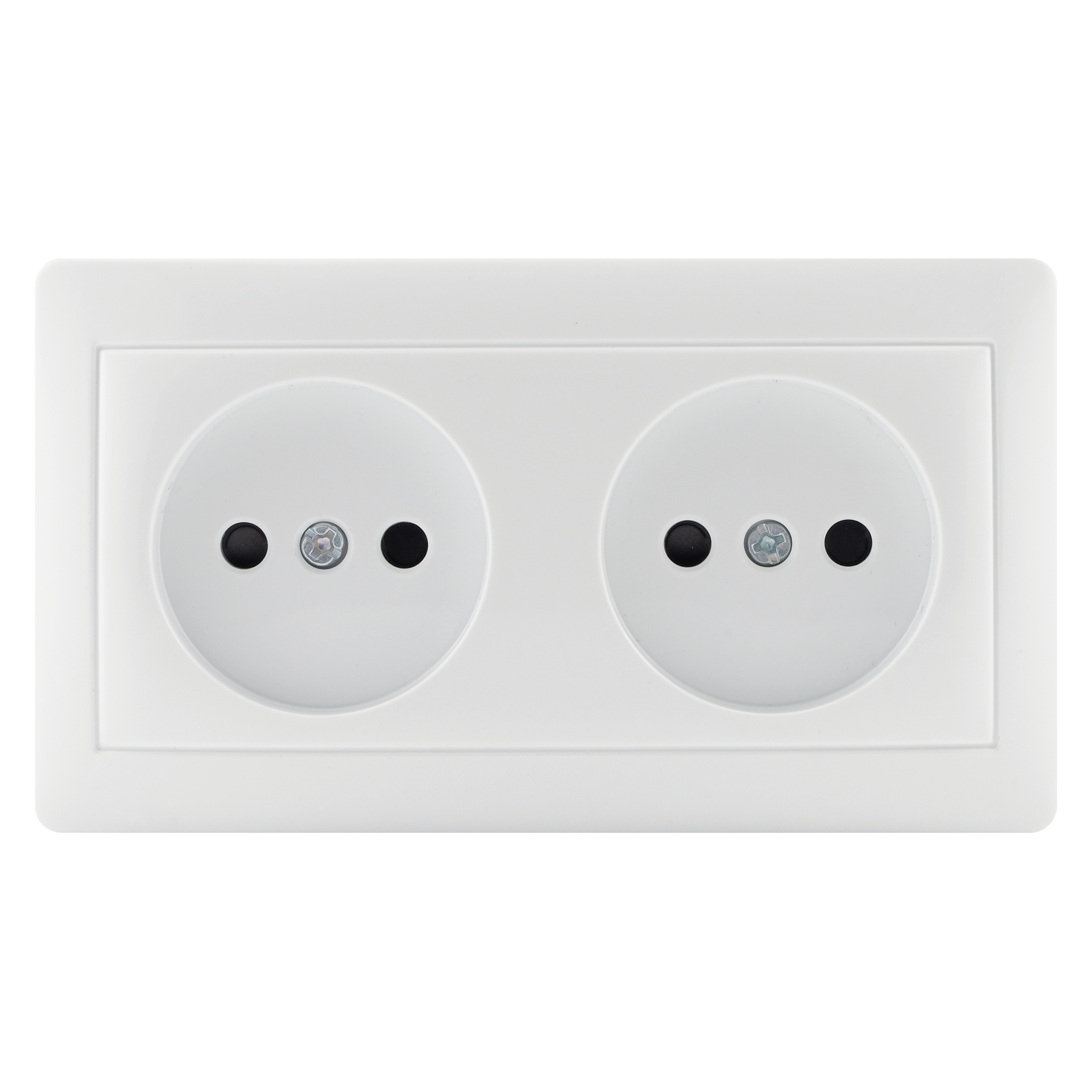 Tomada dupla sem terra SURFACE LEXMAN BRANCA - 2