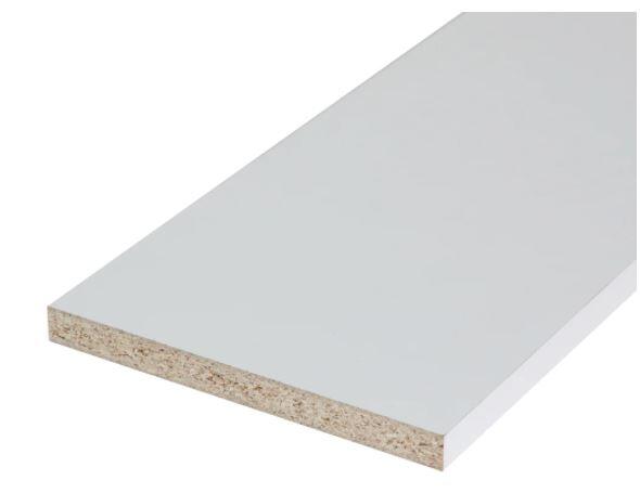Ripiano per interno mobile in truciolare ARTENS L 182 x P 50 Sp 18 mm bianco