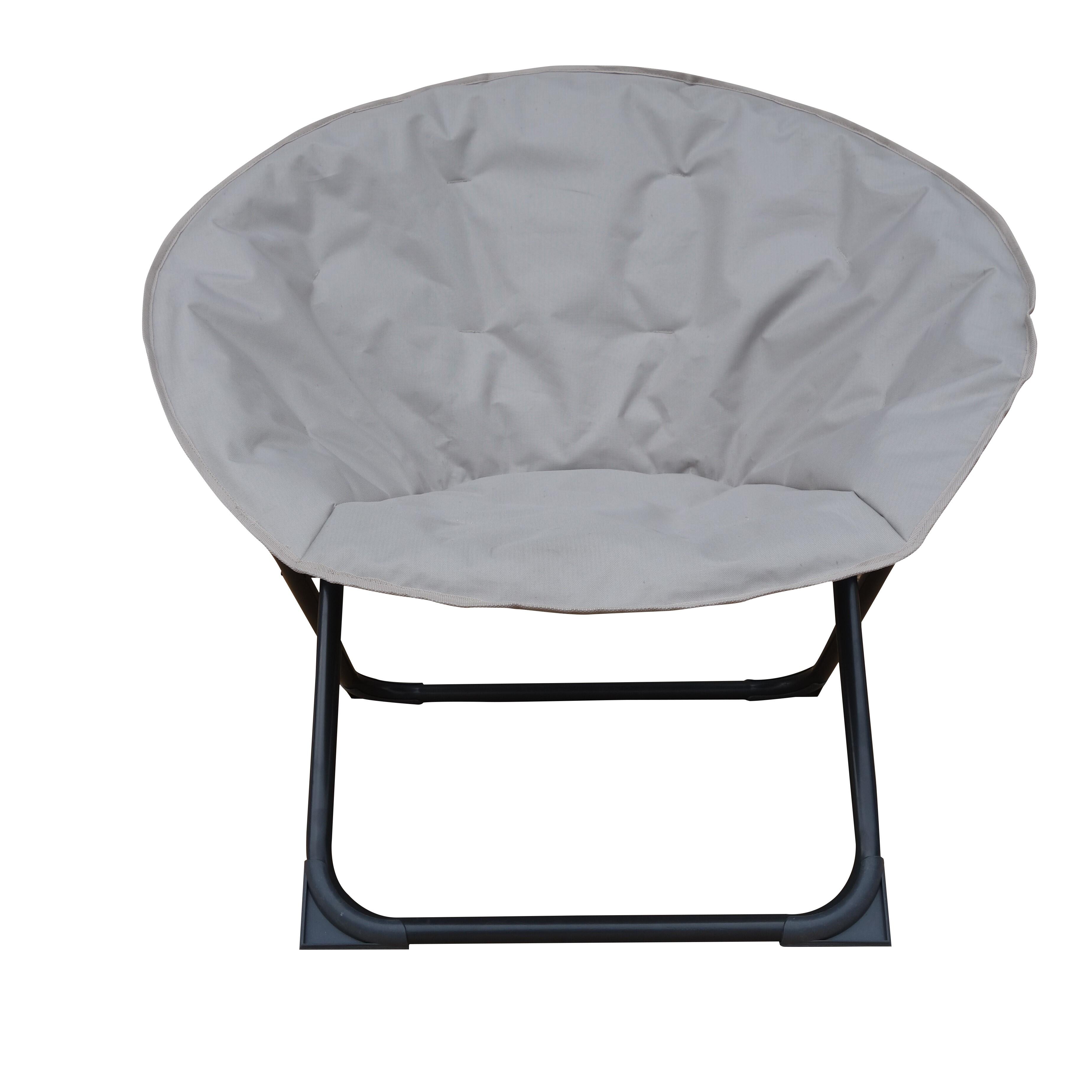 Silla de exterior de metal y poliéster NATERIAL Moon topo - 2