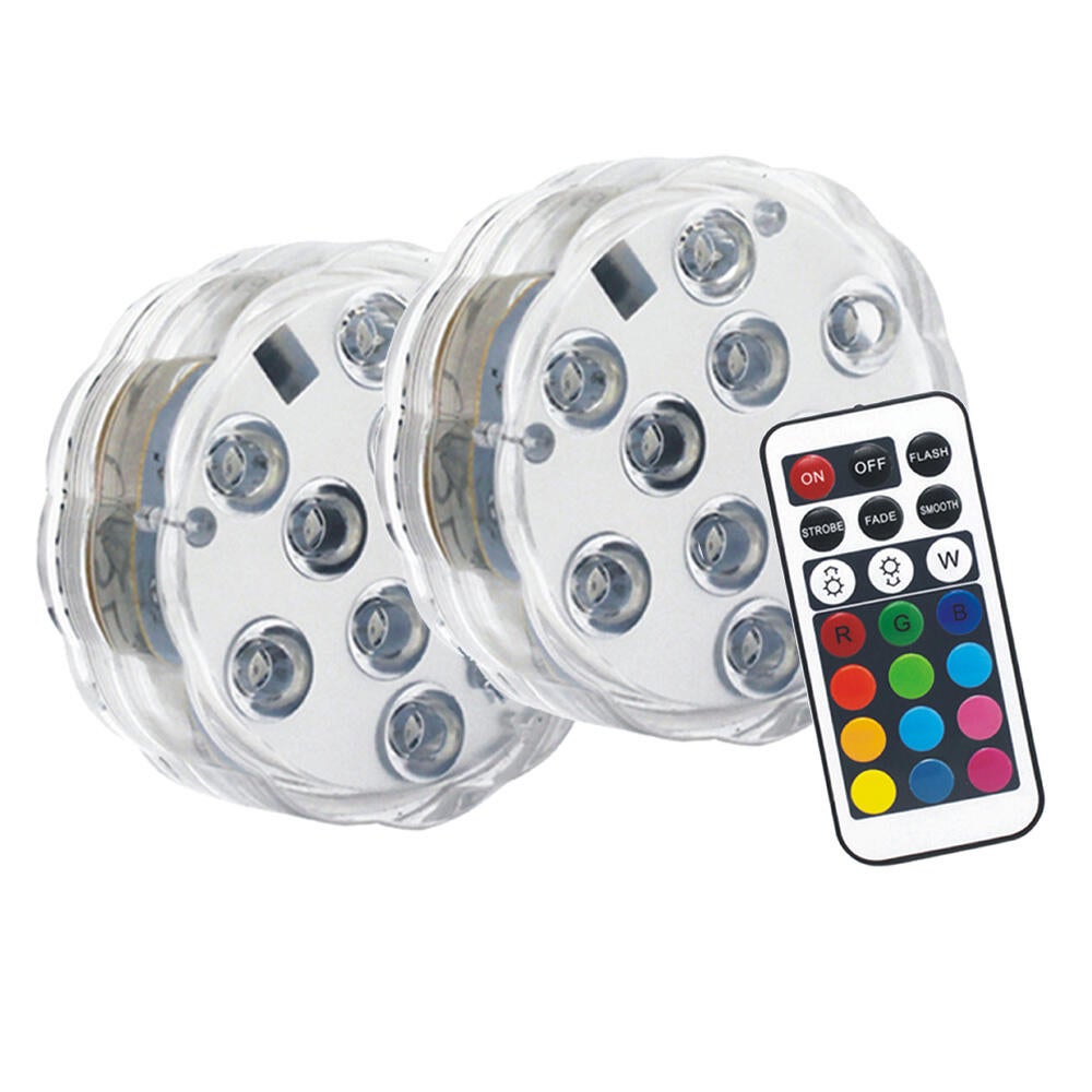 Conjunto de 2 Luzes para piscina rgb com comando - 5