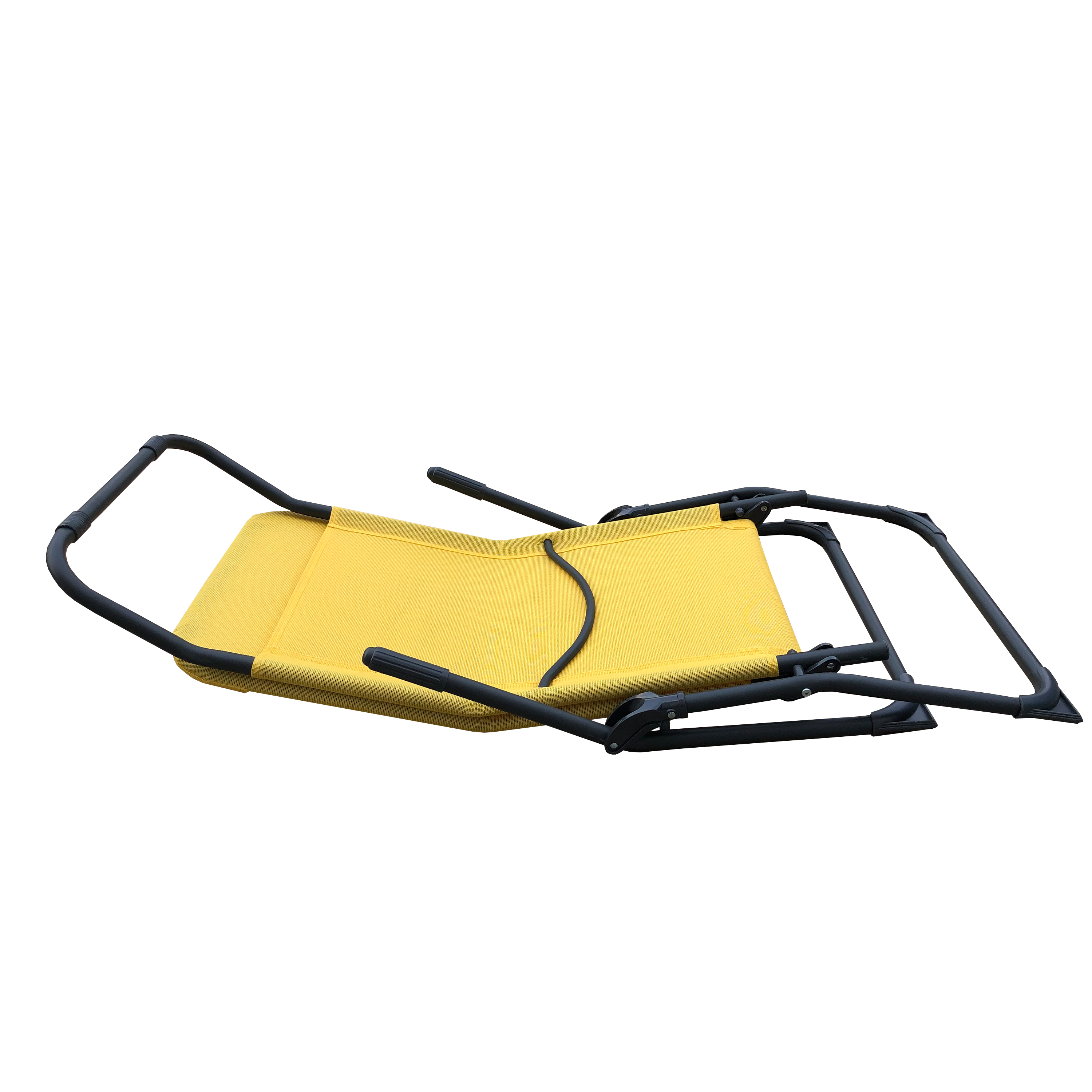 Lettino senza cuscino Fiesta in acciaio giallo - 5