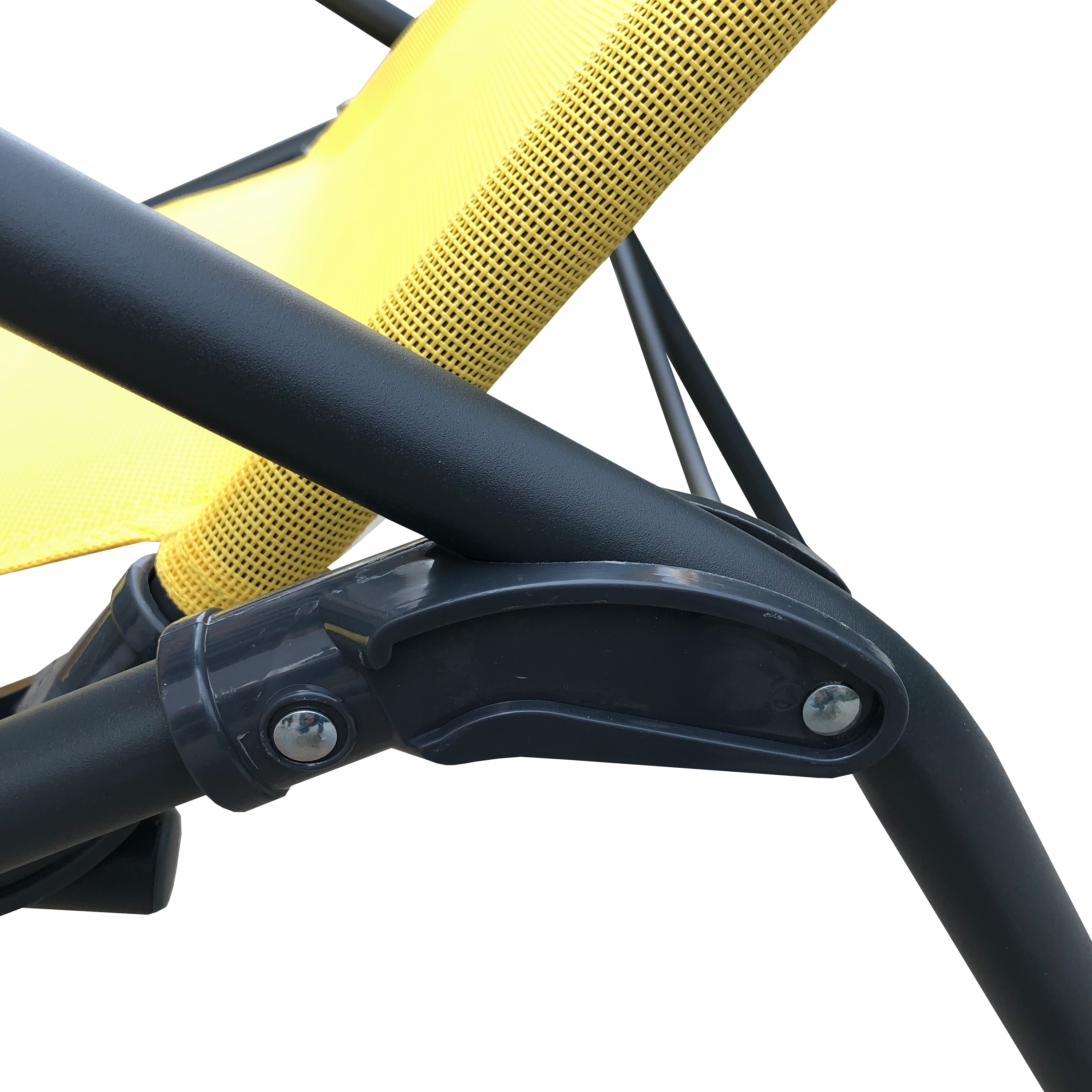 Lettino senza cuscino Fiesta in acciaio giallo - 9