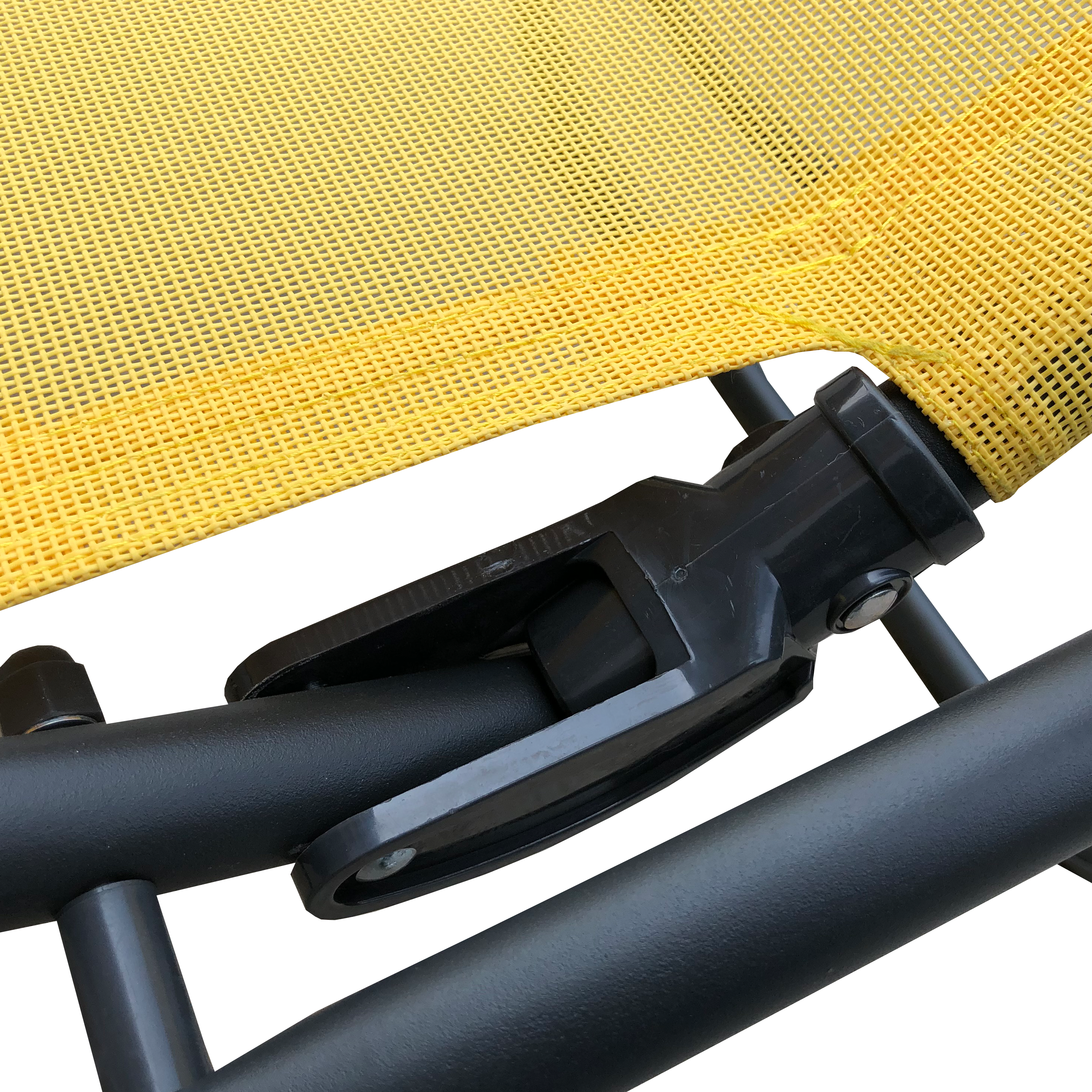 Lettino senza cuscino Fiesta in acciaio giallo - 7