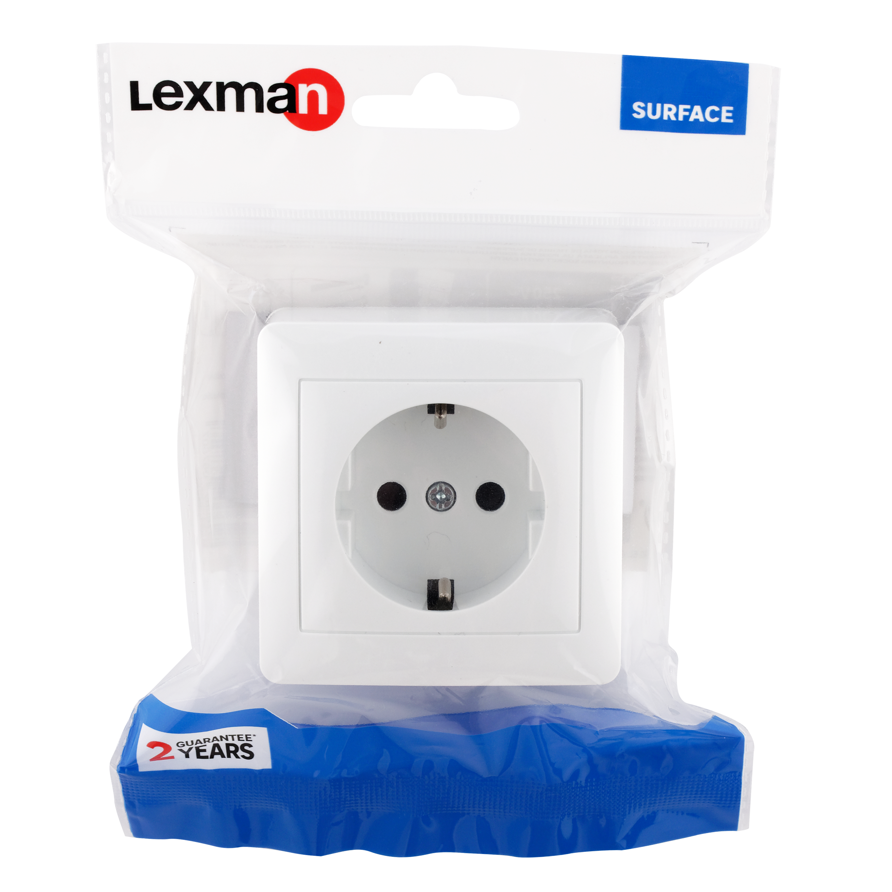 Tomada tipo F com terra saliente branco Lexman Surface - 4