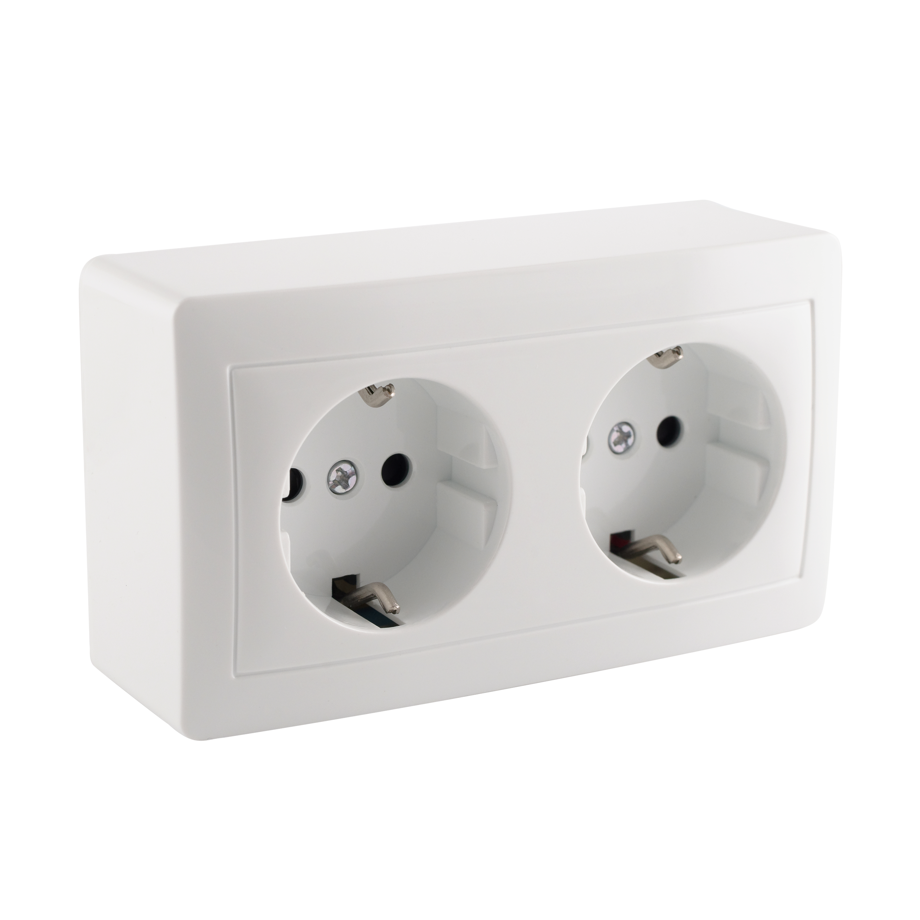 Tomada de alimentação tipo F Lexman Surface saliente branco - 2