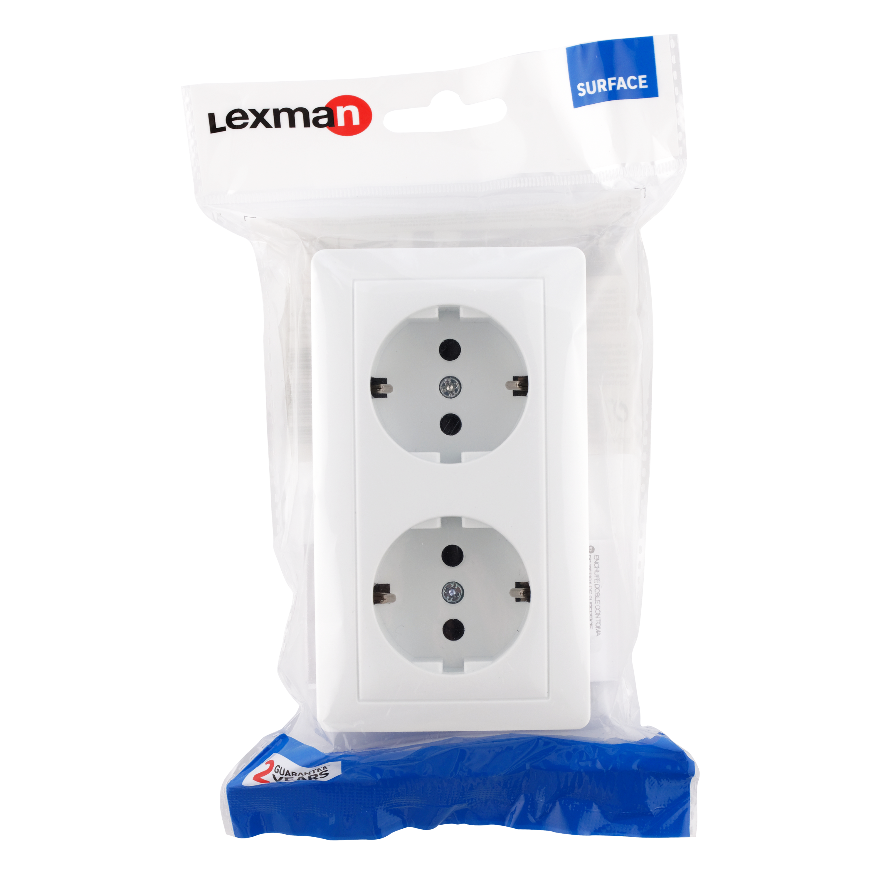 Tomada de alimentação tipo F Lexman Surface saliente branco - 4