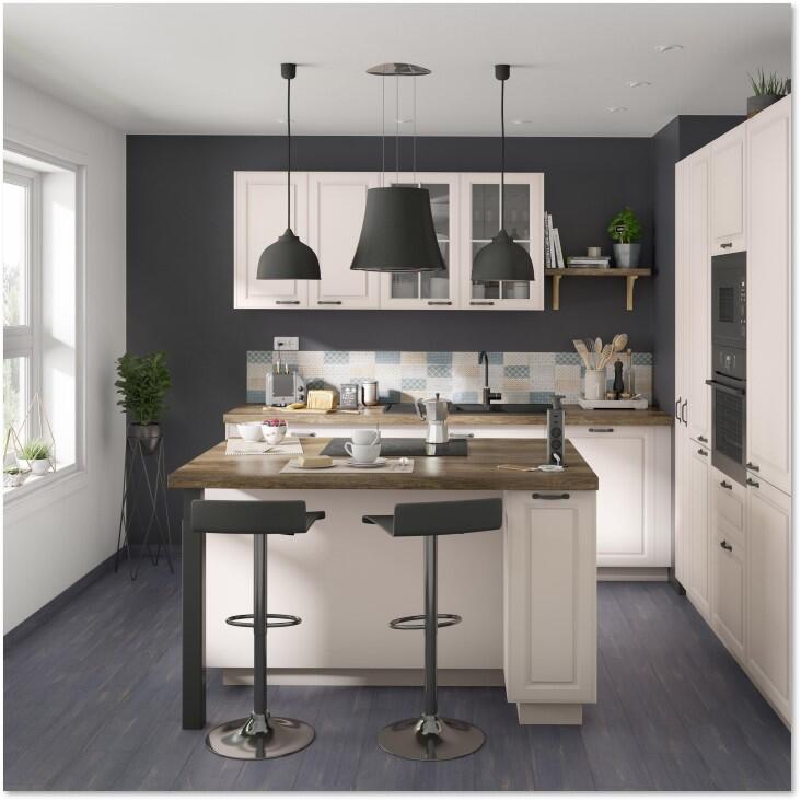 Fianco per mobile cucina DELINIA ID Oxford panna L 60 x H 137.6 cm - 9