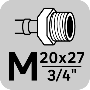 Flexible mâle/femelle 20x27 (3/4