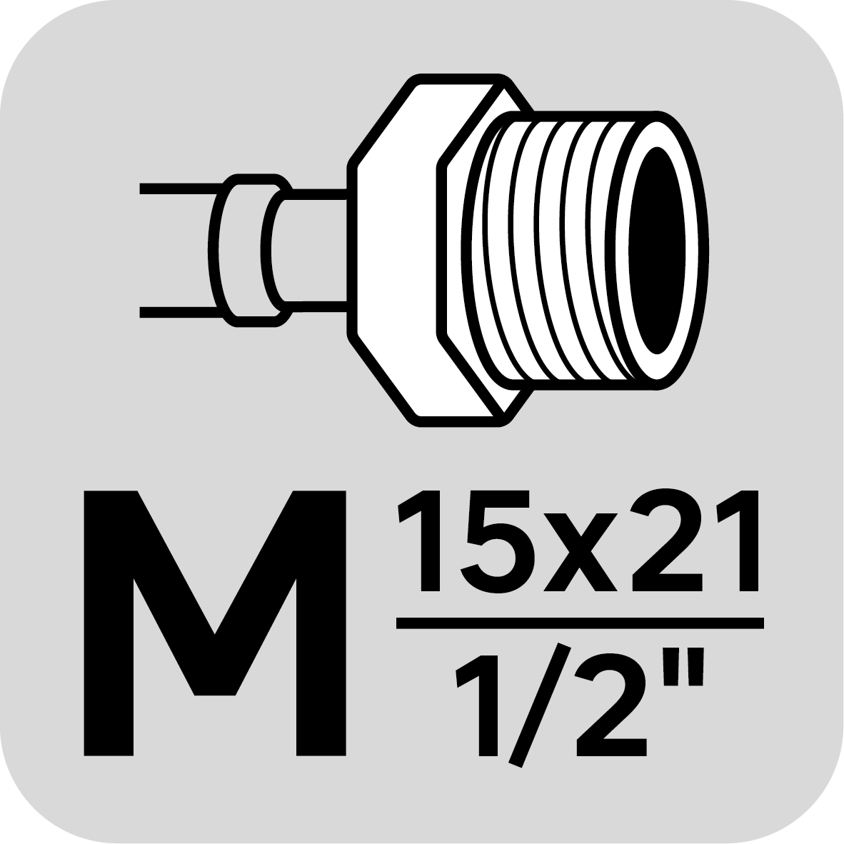 Flexible mâle/femelle 15x21 (1/2