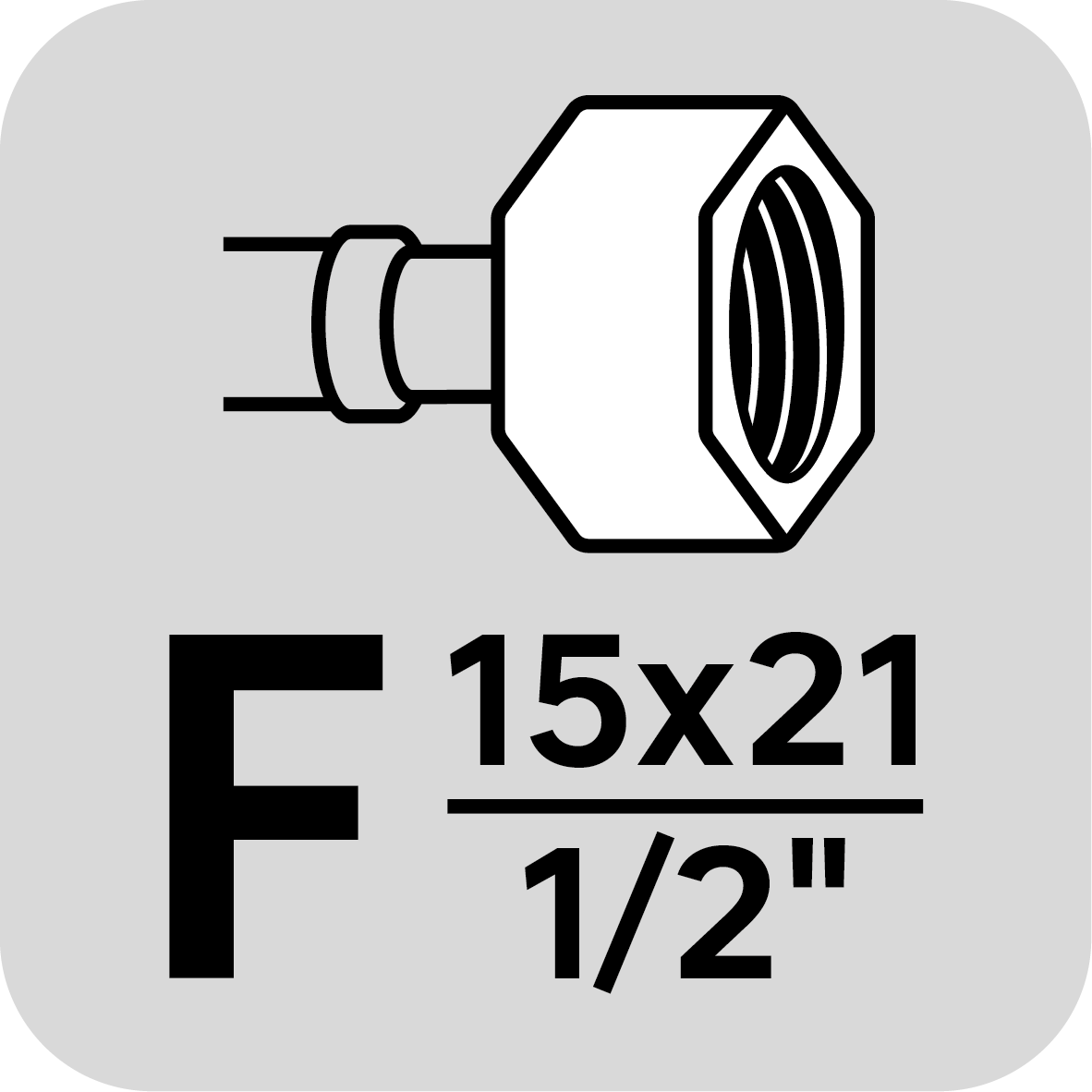 Flexible mâle/femelle 15x21 (1/2