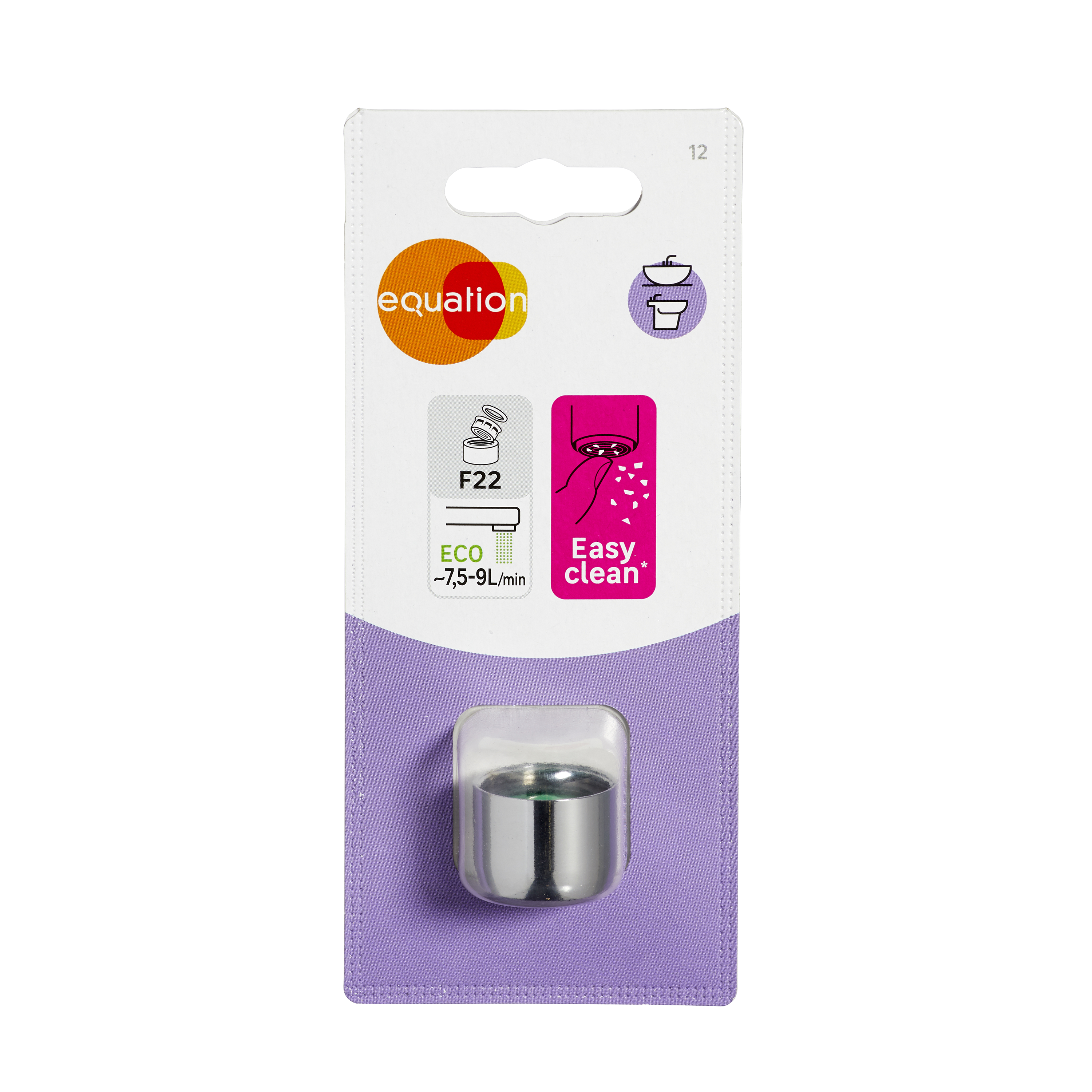 Mousseur robinet salle de bain, F22, easy clean , eco, EQUATION - 7