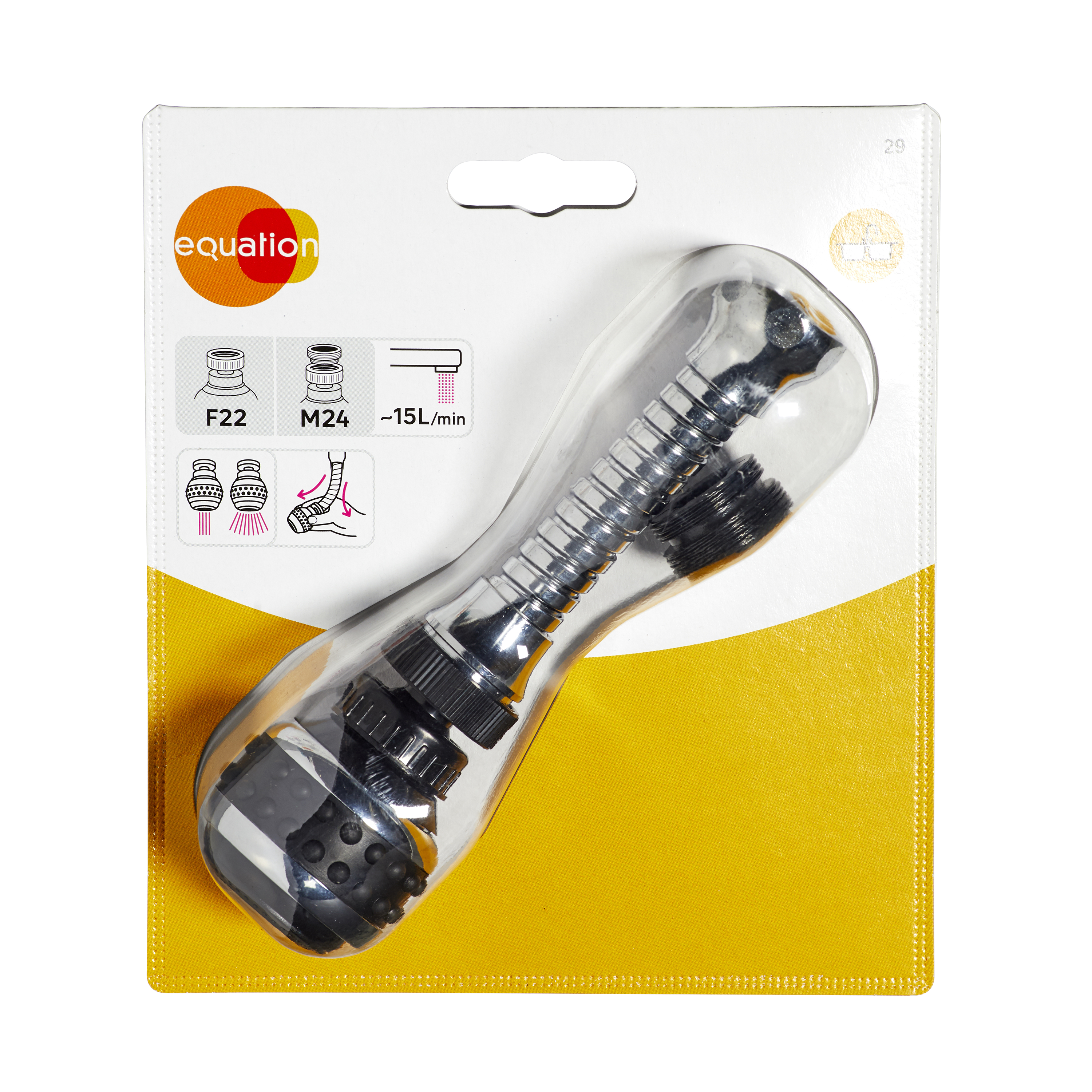 Prolongateur flexible évier orientable, F22 / M24, éco , EQUATION - 5