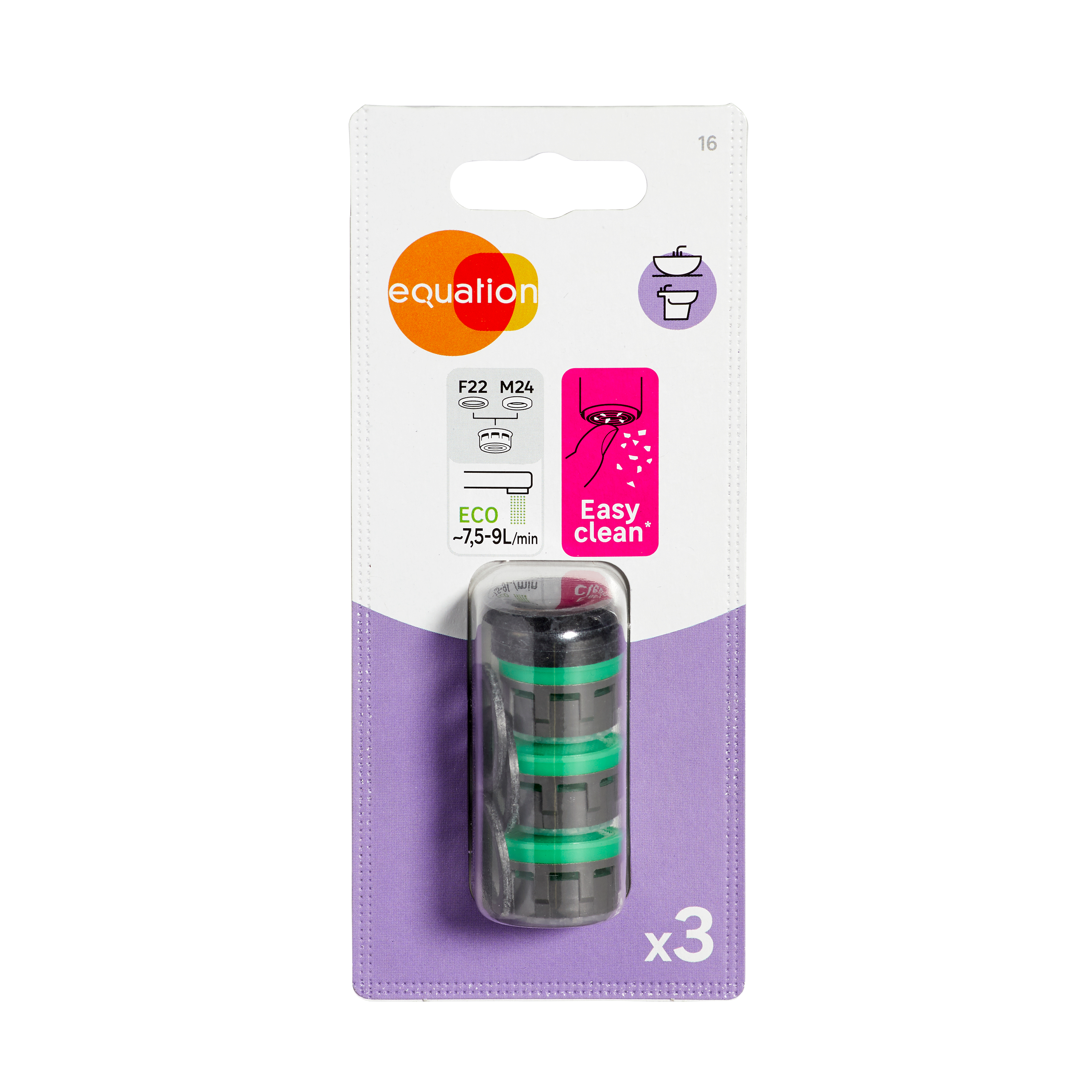 Recarga emulsor EQUATION ECO LAVATÓRIO/BIDÉ M24/F22 EASY CLEAN 3 UNIDADES - 8