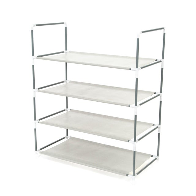 Scarpiera a scaffale Salomè, 3 ripiani, L 59 x H 70.5 x P 29 cm 12 paia