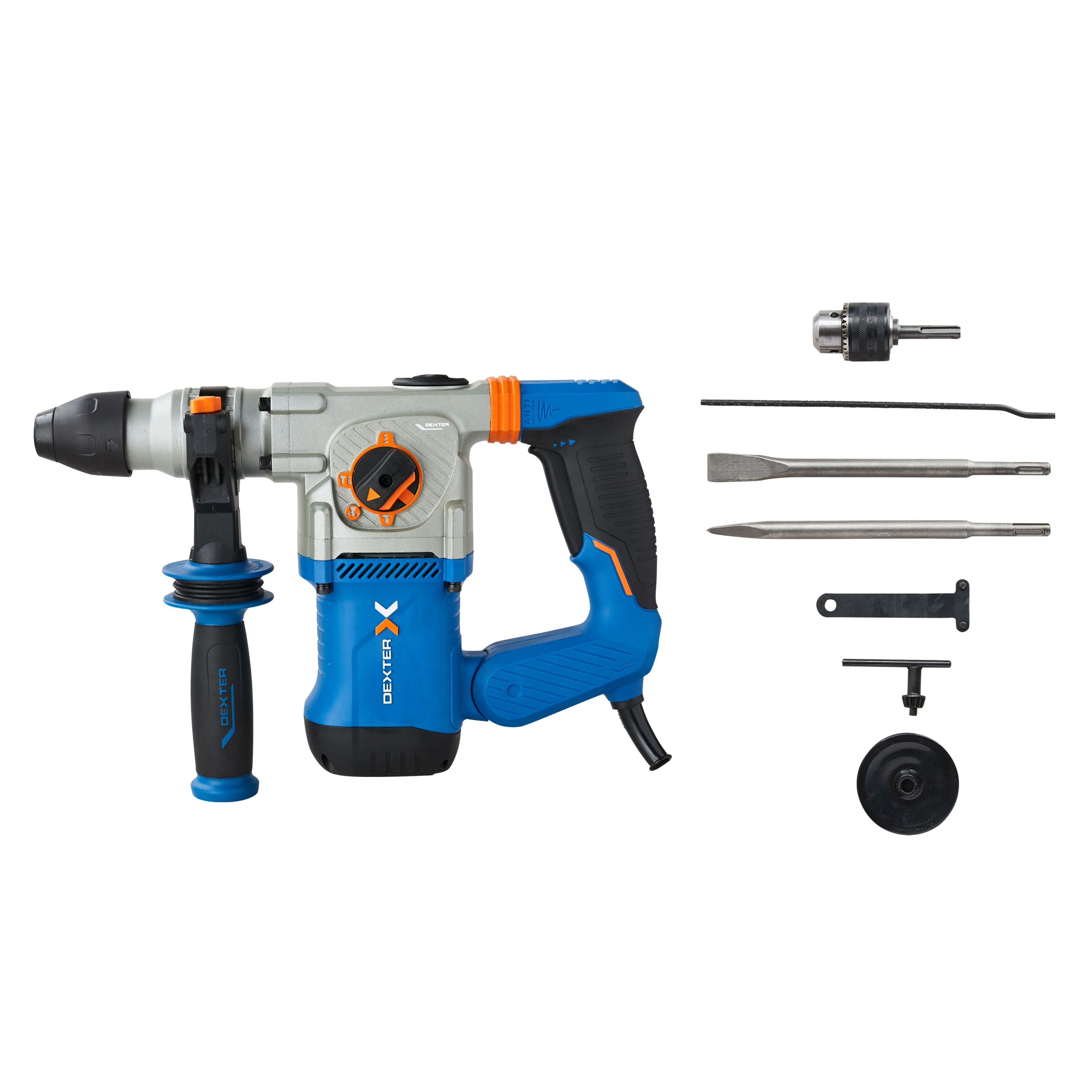 Młot udarowo-obrotowy DEXTER 1500RH2-50.5 SDS+ 1500W 5.1J - 16