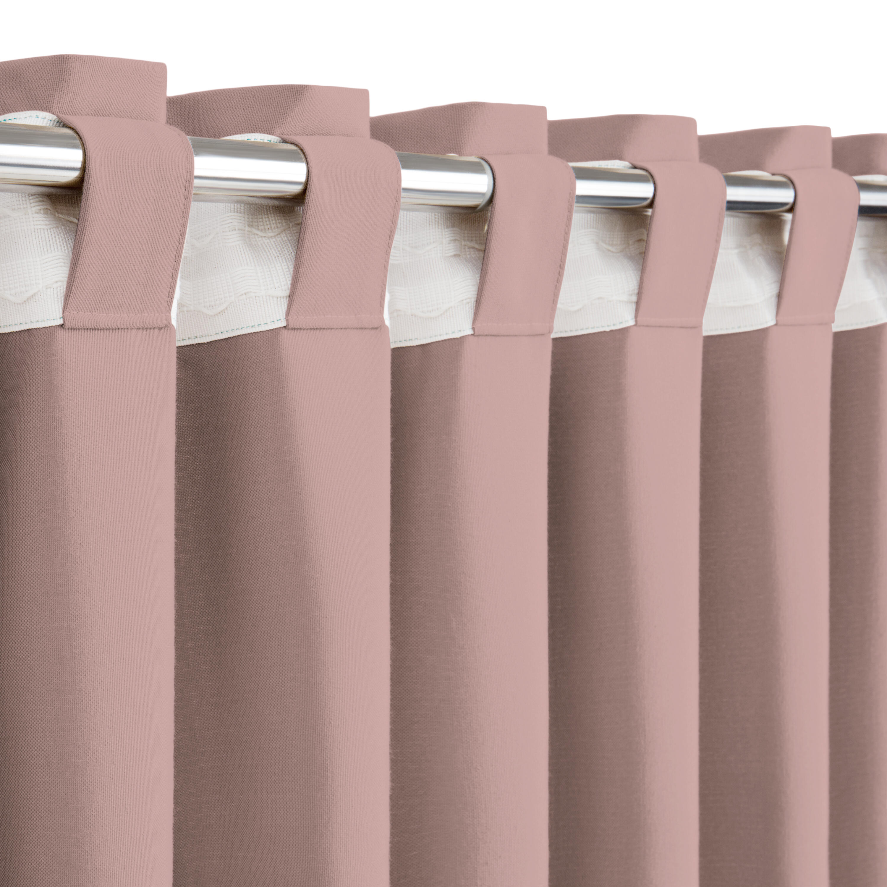 Zasłona Pharell Bistro różowa 140 x 280 cm na taśmie Inspire - 11