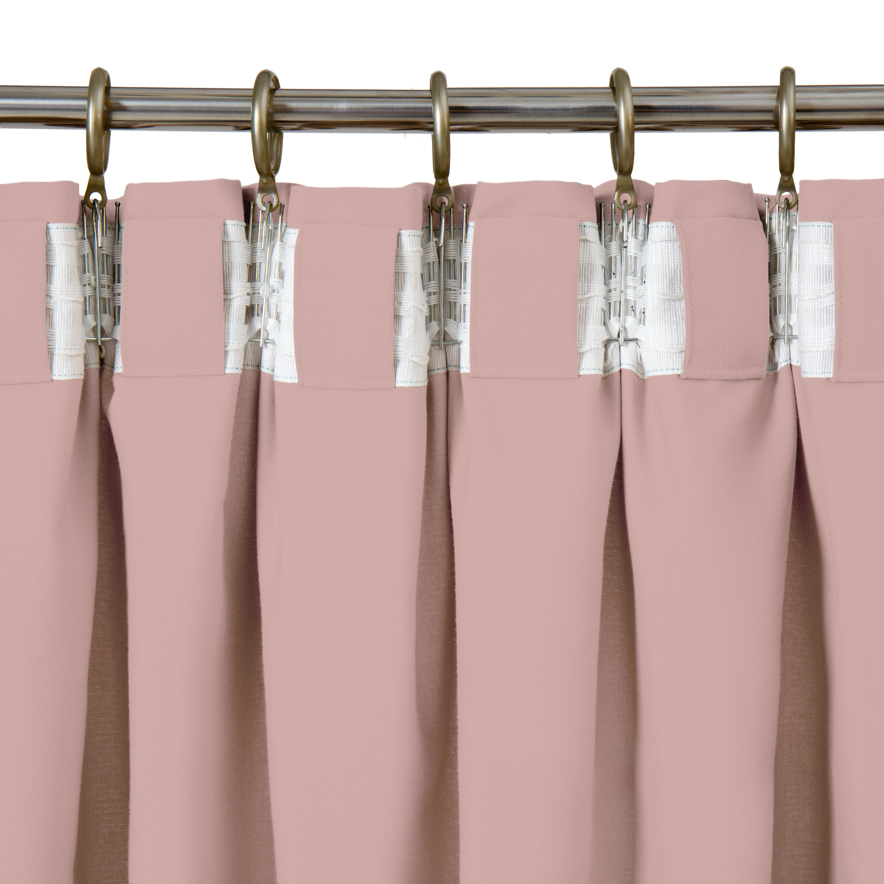 Zasłona Pharell Bistro różowa 140 x 280 cm na taśmie Inspire - 12