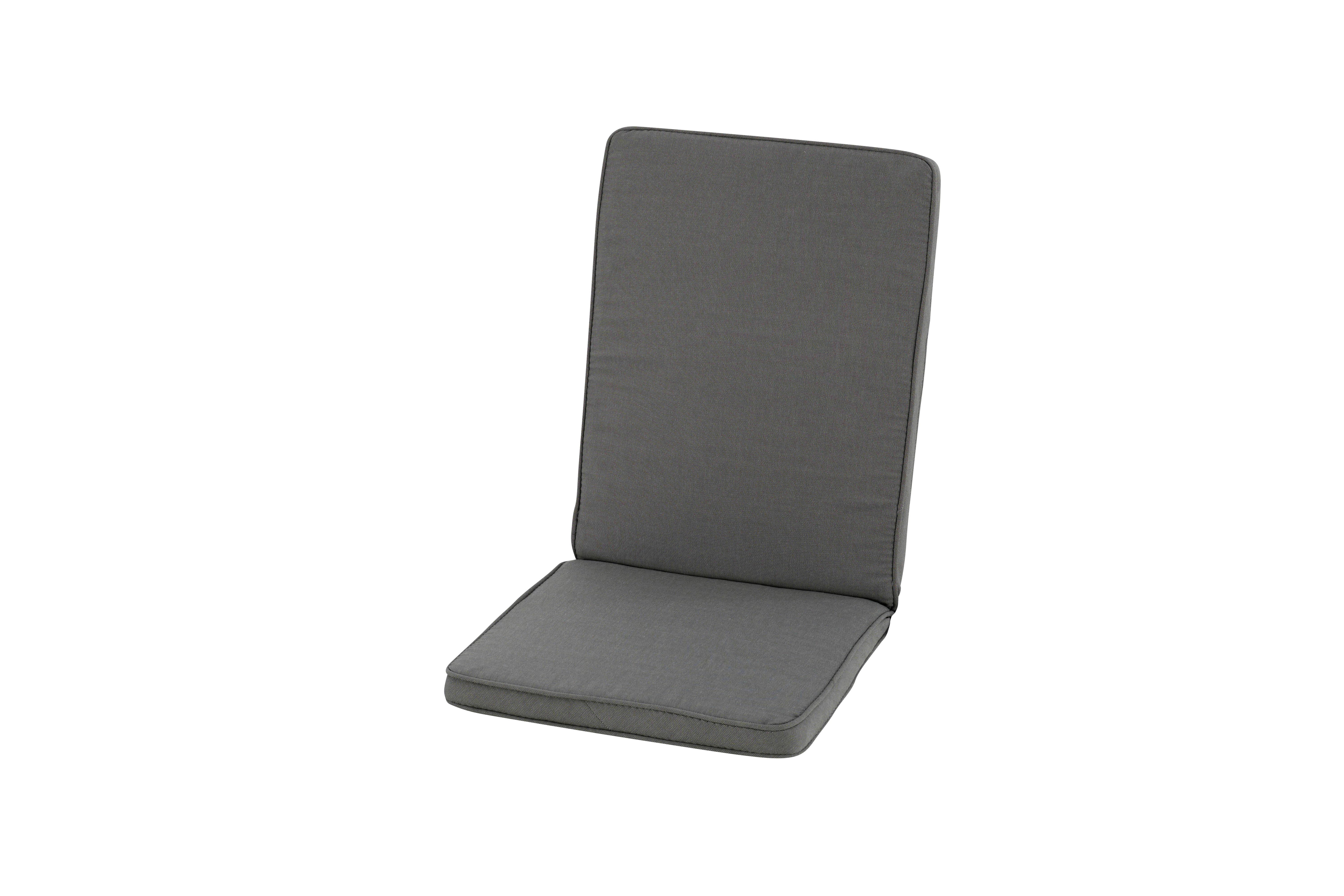 Cojín de silla exterior reciclado antracita 95x44 cm
