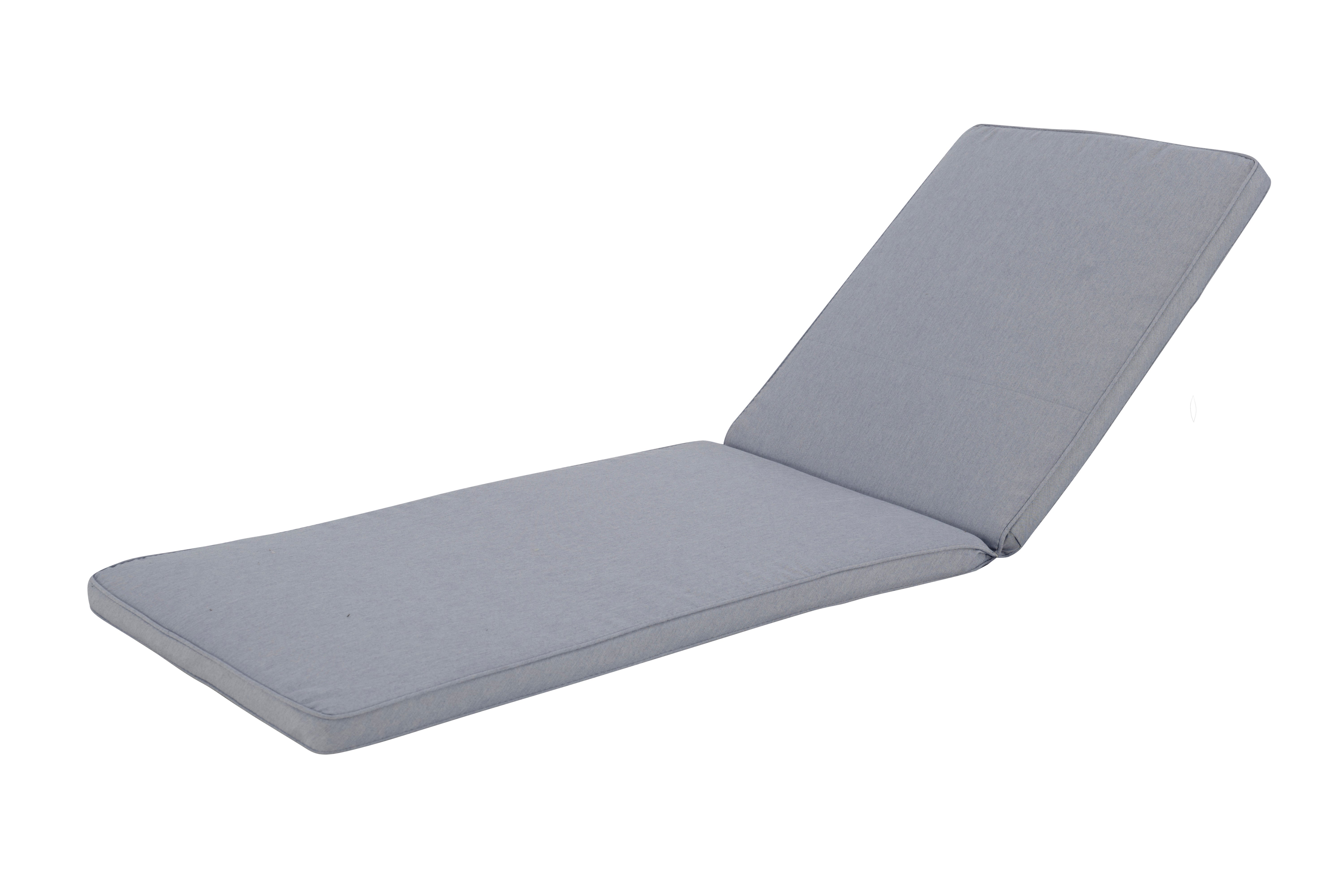 Cojín de tumbona de exterior reciclado índigo 190x65 cm