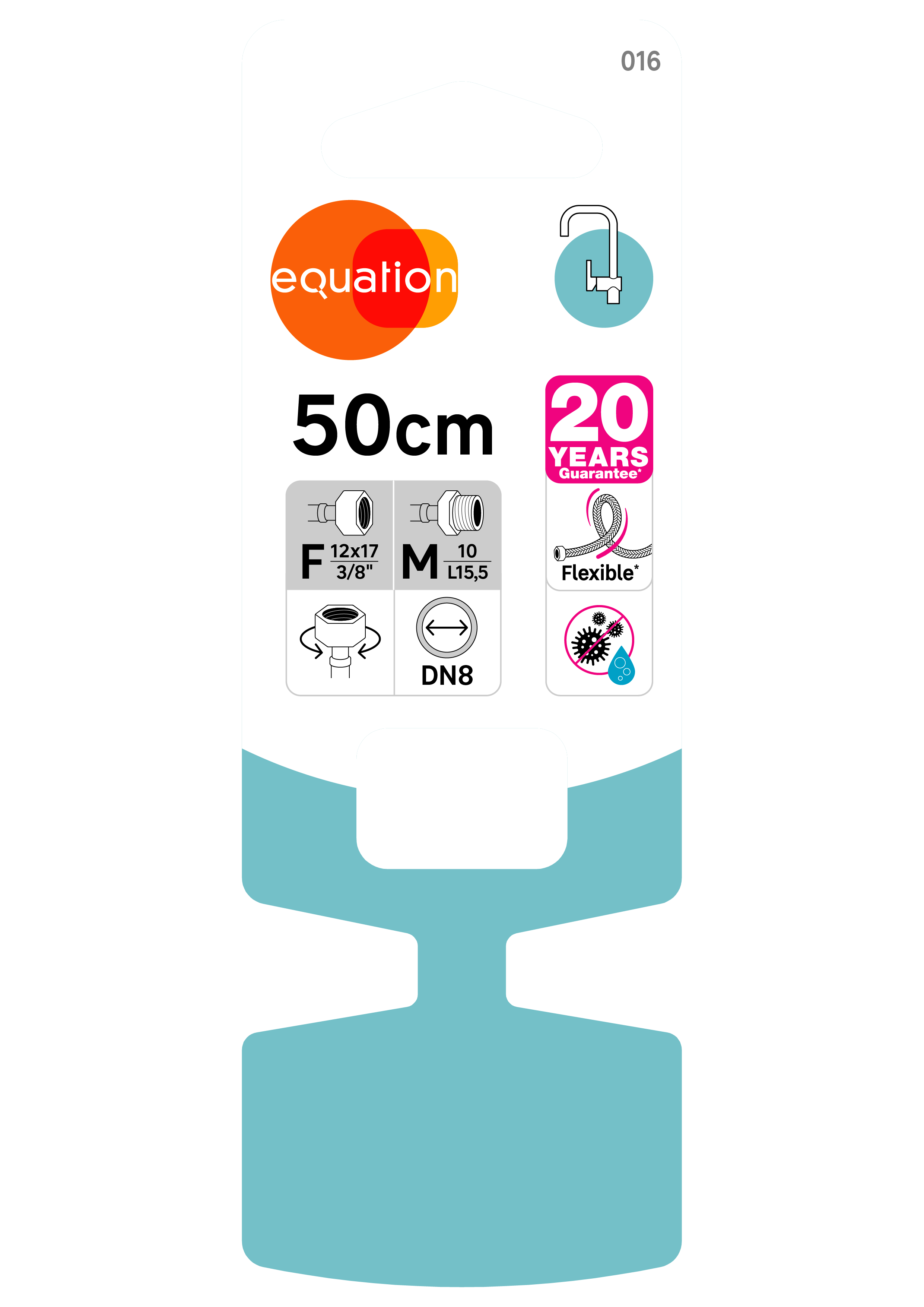 Flexible femelle/mâle 12x17 10x1 (3/8