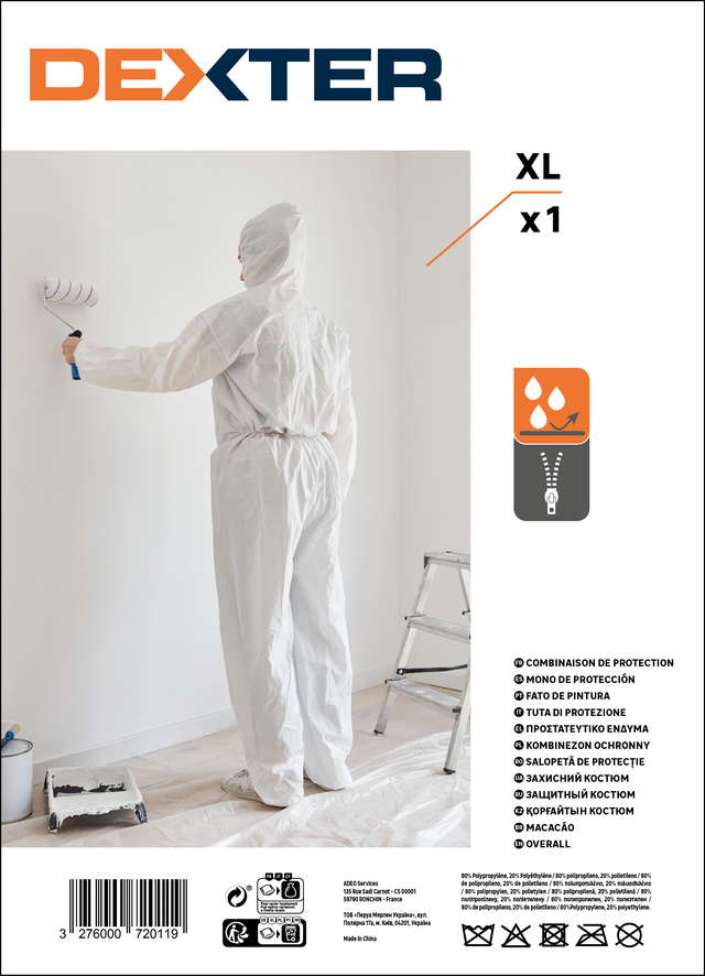 Combinaison de protection taille Xl DEXTER blanc