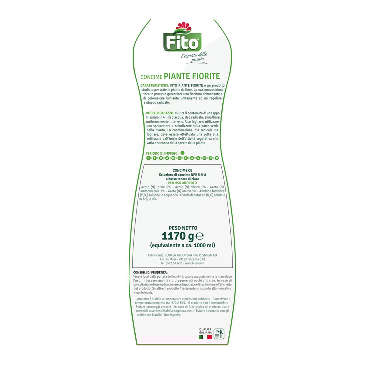 Concime liquido FITO per pianta fiorita Plus 1 L - 4