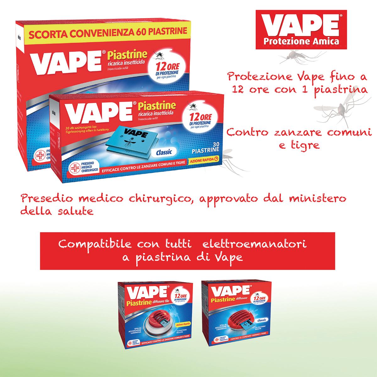 Insetticida ricarica per zanzare VAPE Classic, 30 pezzi - 3