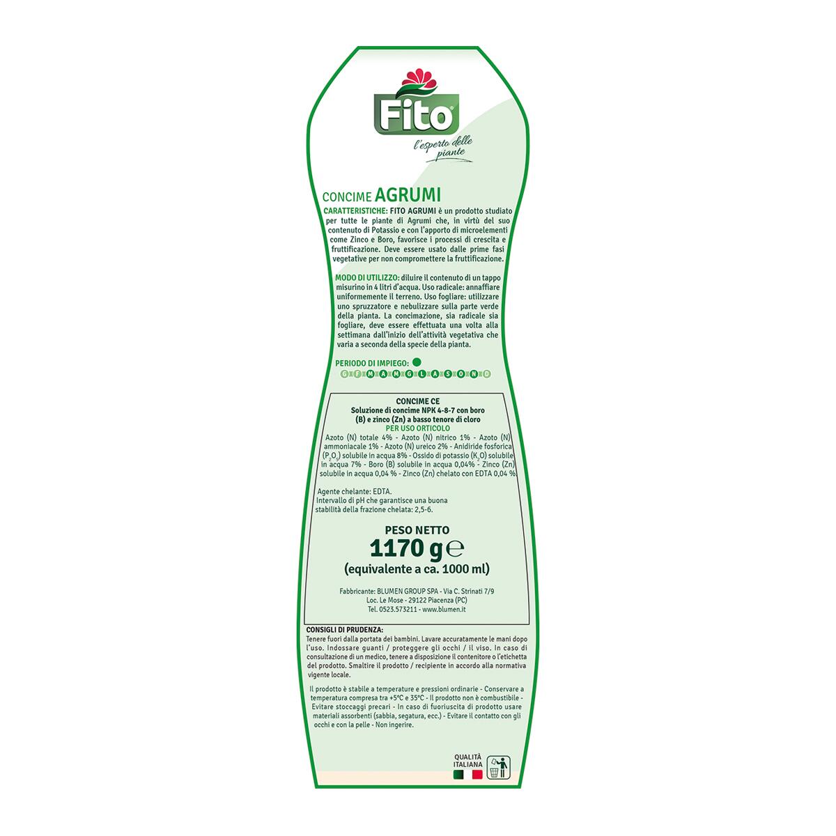 Concime liquido FITO per agrumi Plus 1 L - 4