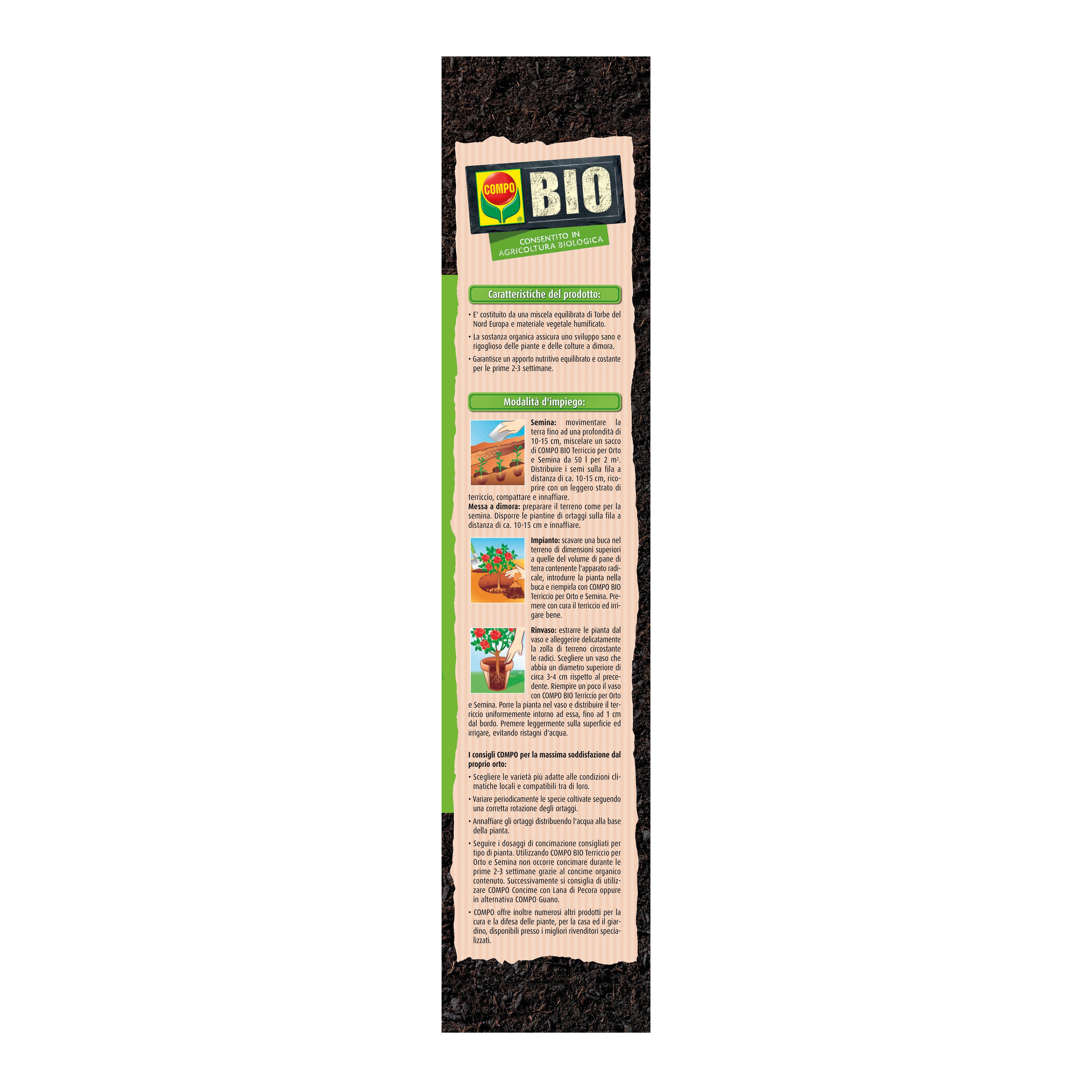 Terriccio COMPO orto 80L - 3
