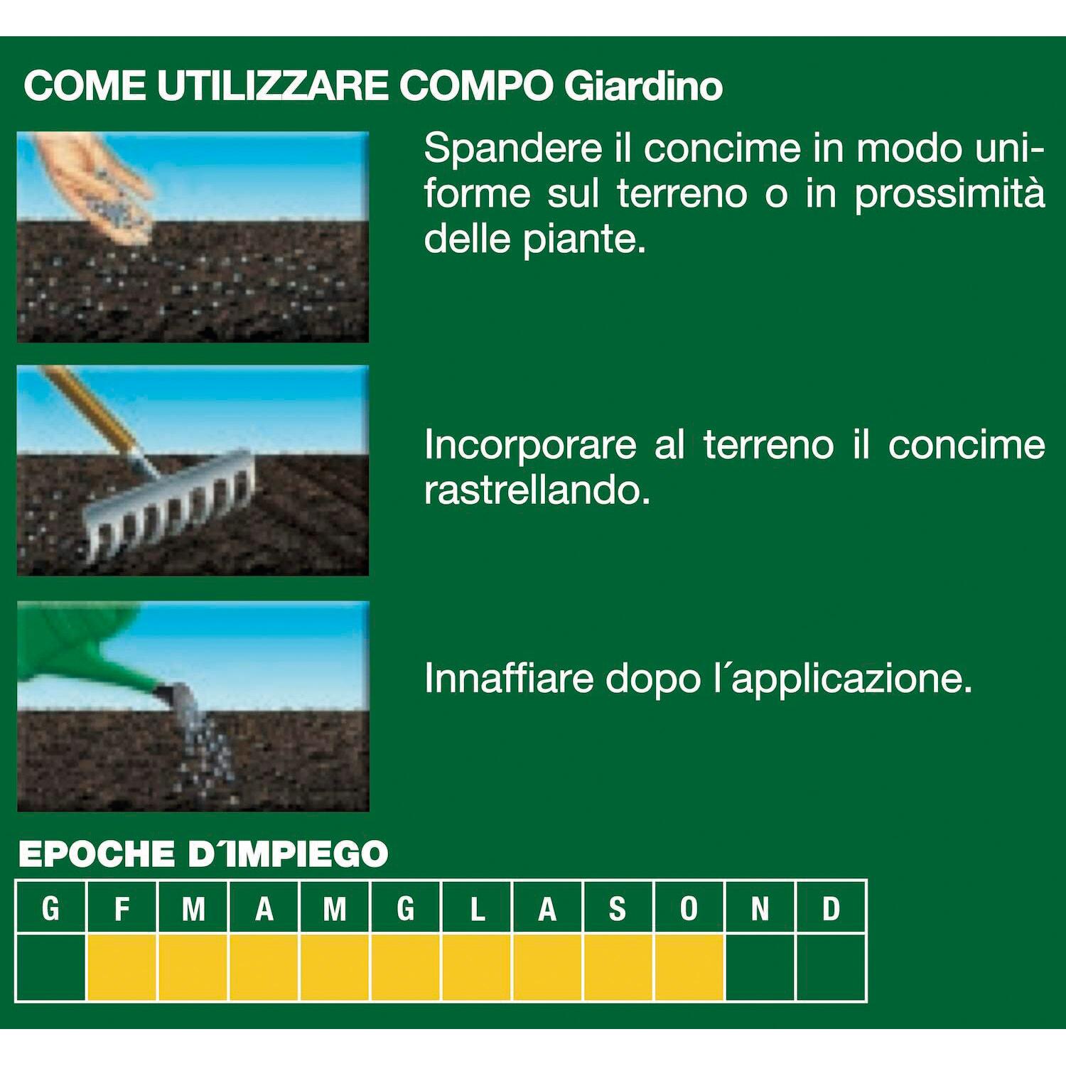 Concime granulato COMPO per roseti, conifere e arbusti ornamentali a lenta cessione 4 kg - 3
