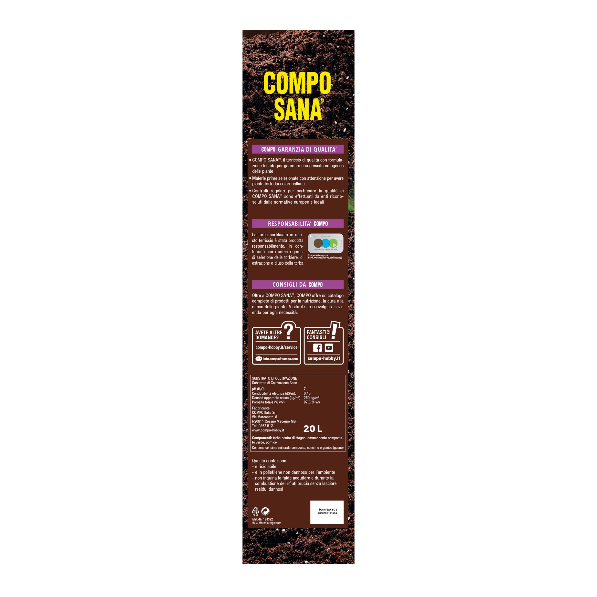 Terriccio COMPO pianta fiorita 20L - 3