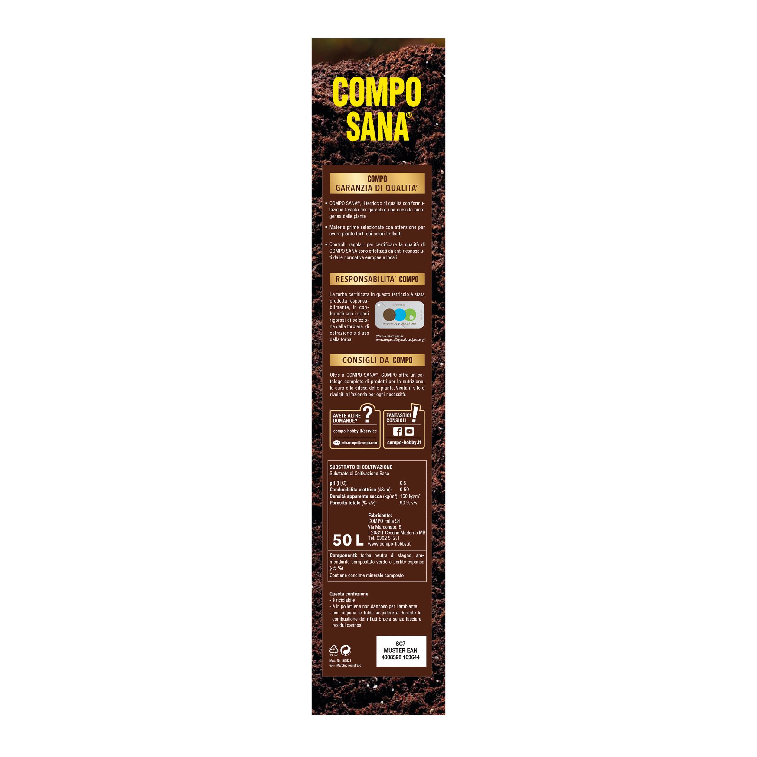 Terriccio COMPO Sana universale 50L - 4