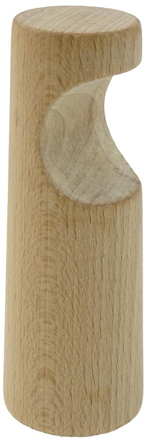 Bastone Per Tende In Legno Massello Di Faggio – Asta Romana 25 Mm, Staffa In Legno, Tagliabile A Misura, Montaggio A Soffitto O Parete, 180 Cm