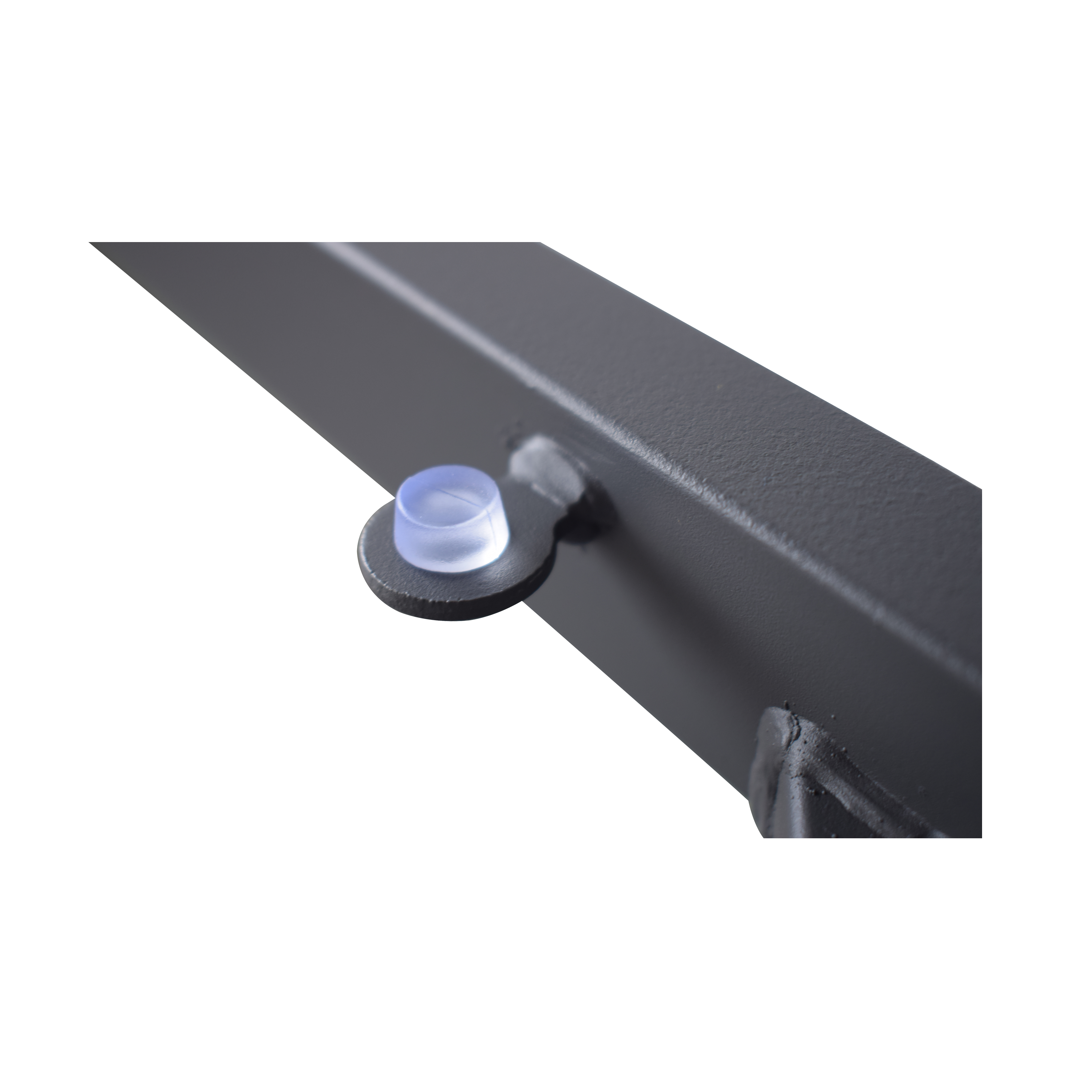 Tavolo da pranzo per giardino in acciaio con piano in vetro antracite per 6 persone 90x150cm - 7