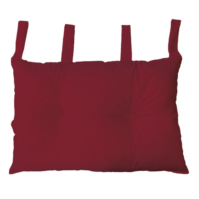 Cuscino testata letto Panama bordeaux 45 x 70 cm