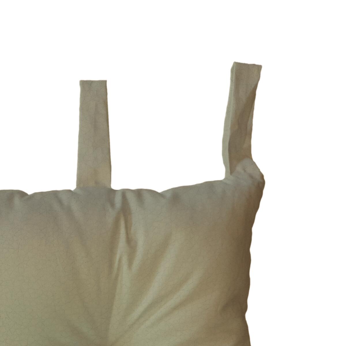 Cuscino testata letto Ecopelle beige 45 x 70 cm - 3