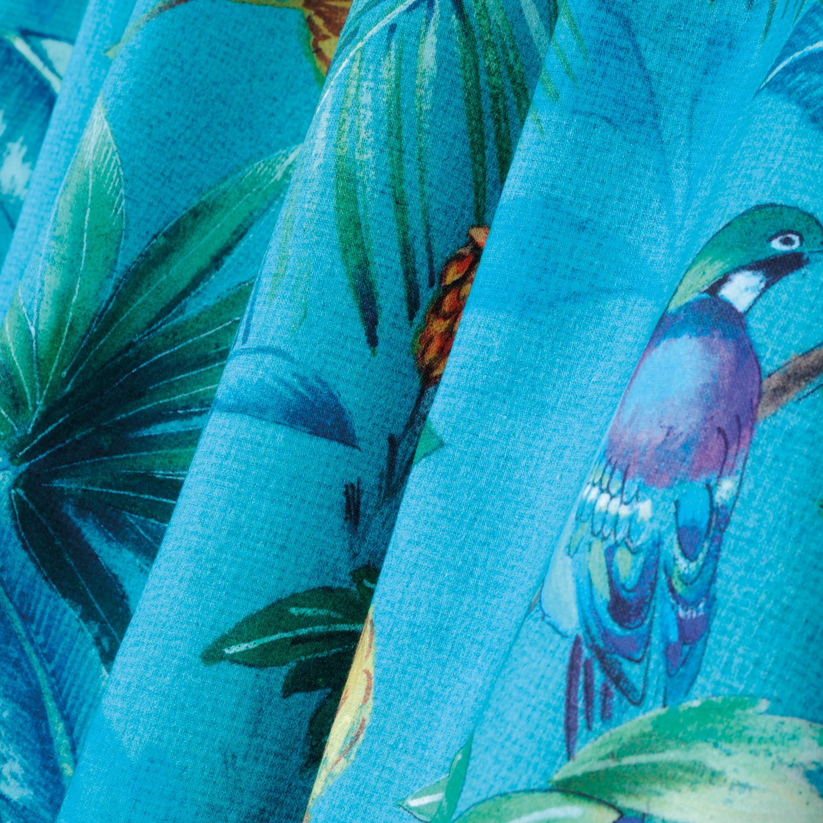 Tenda Paolita lagon azzurro, fettuccia e passanti nascosti 135x280 cm - 6