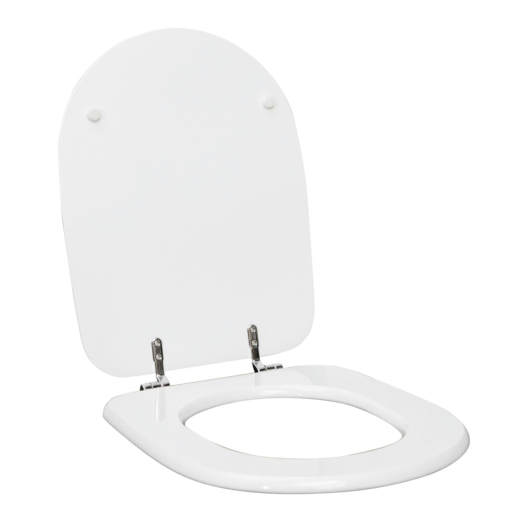 Copriwater Aretusa ovale universale in mdf bianco - 3