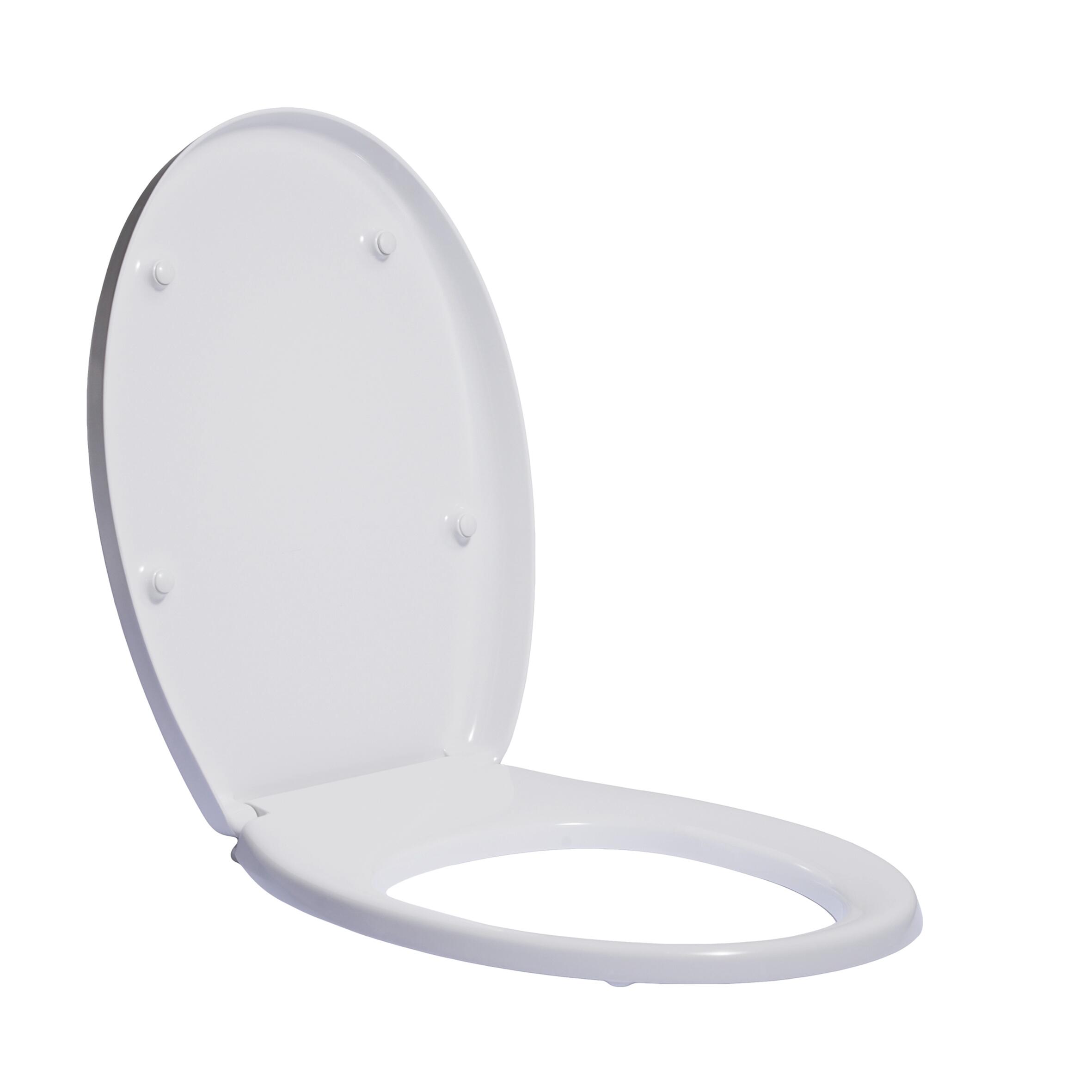 Copriwater Alpha ovale originale per serie sanitari IDEAL STANDARD in poliestere bianco - 2